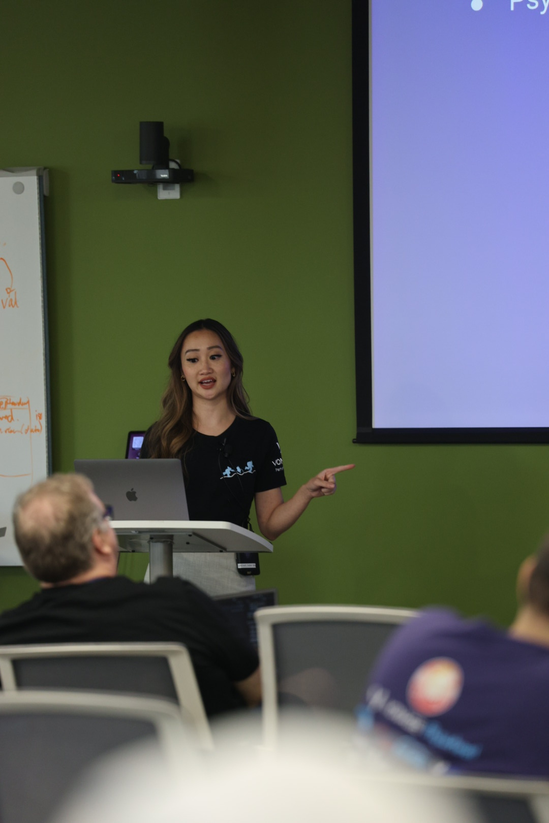 Diana Pham speaking at the 2025 Carolina Code Conference
