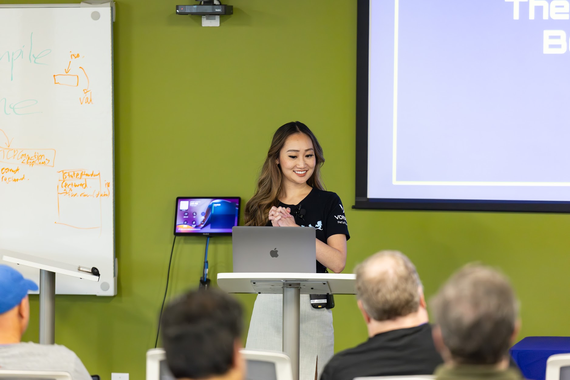 Diana Pham speaking at the 2025 Carolina Code Conference