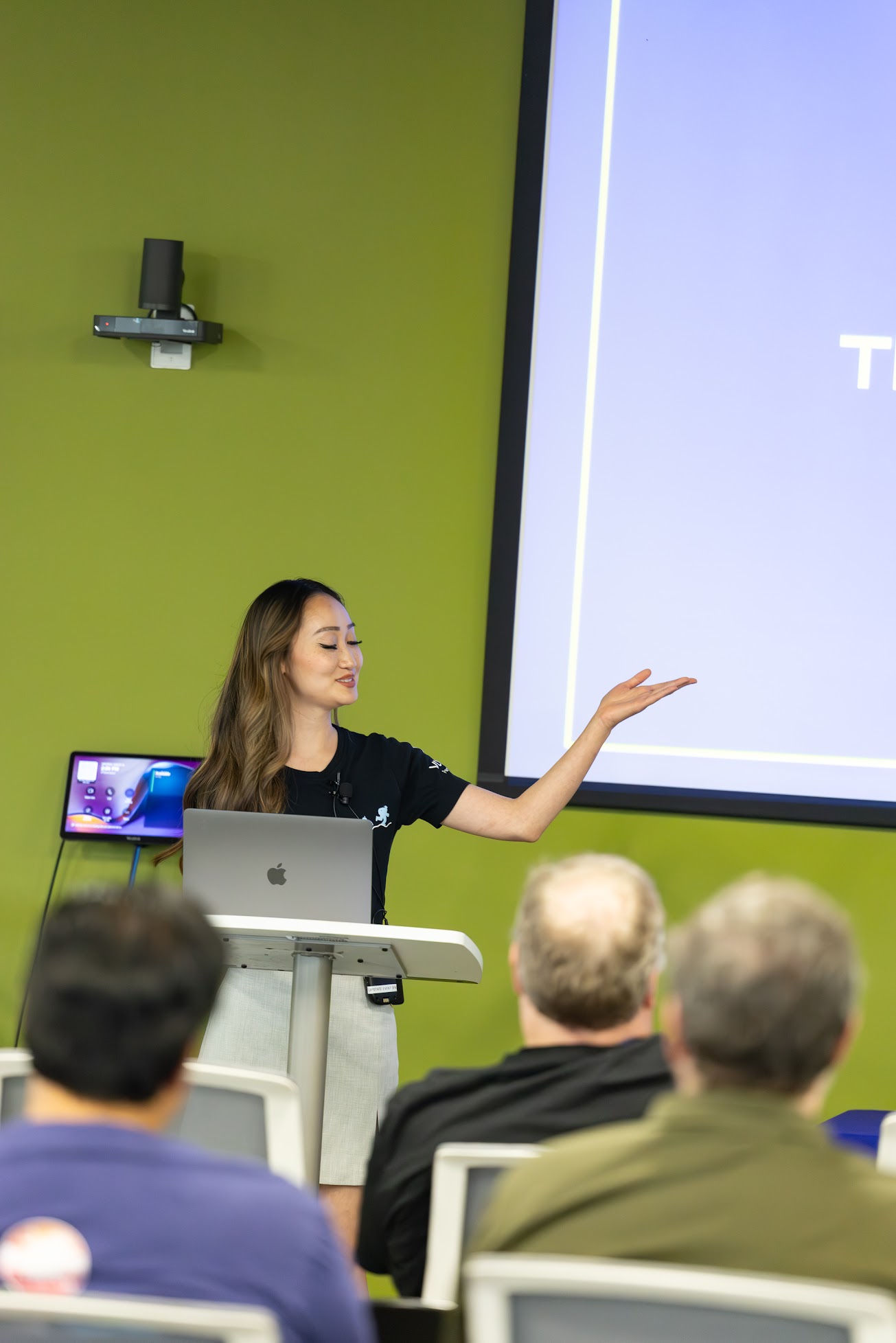 Diana Pham speaking at the 2025 Carolina Code Conference