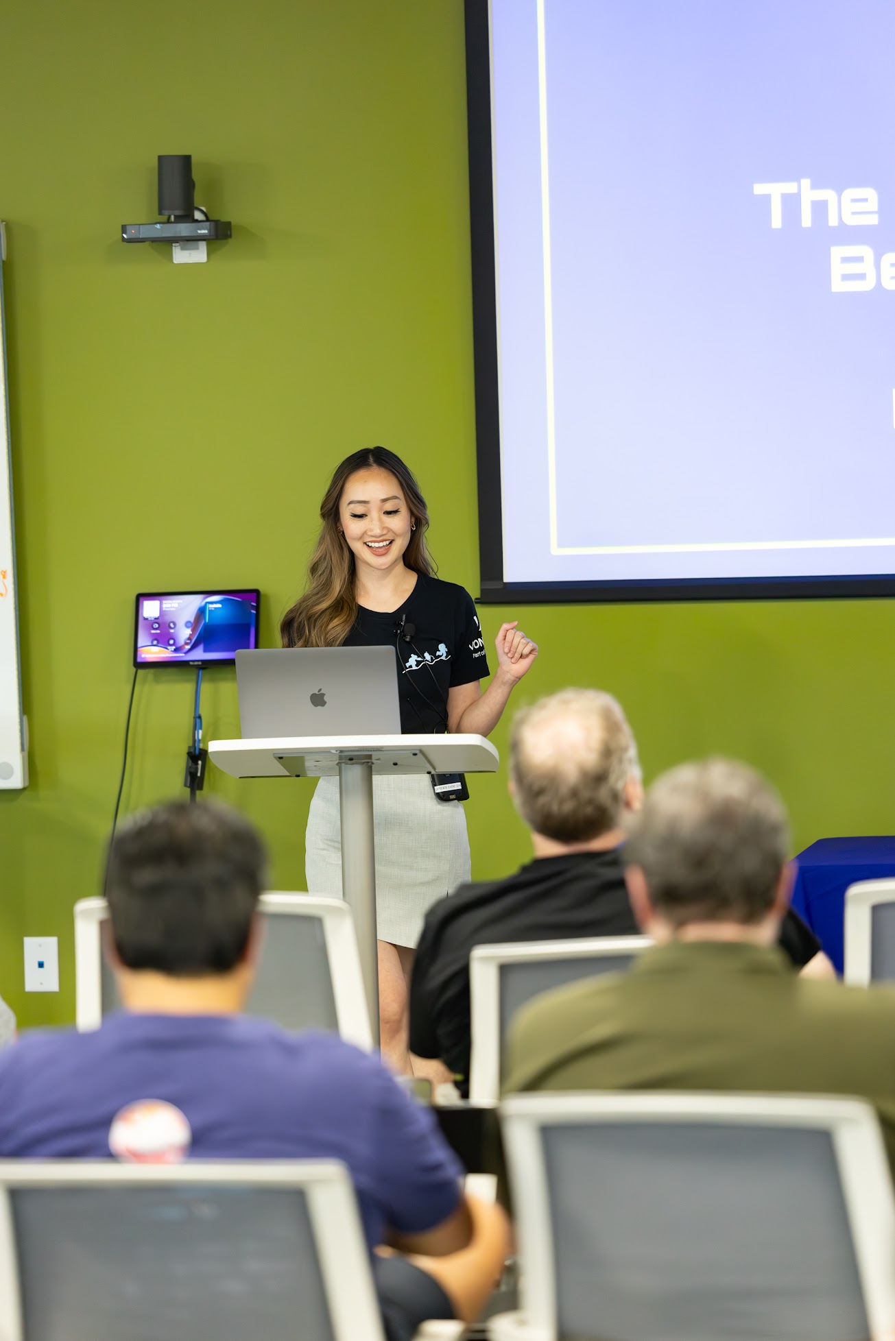 Diana Pham speaking at the 2025 Carolina Code Conference