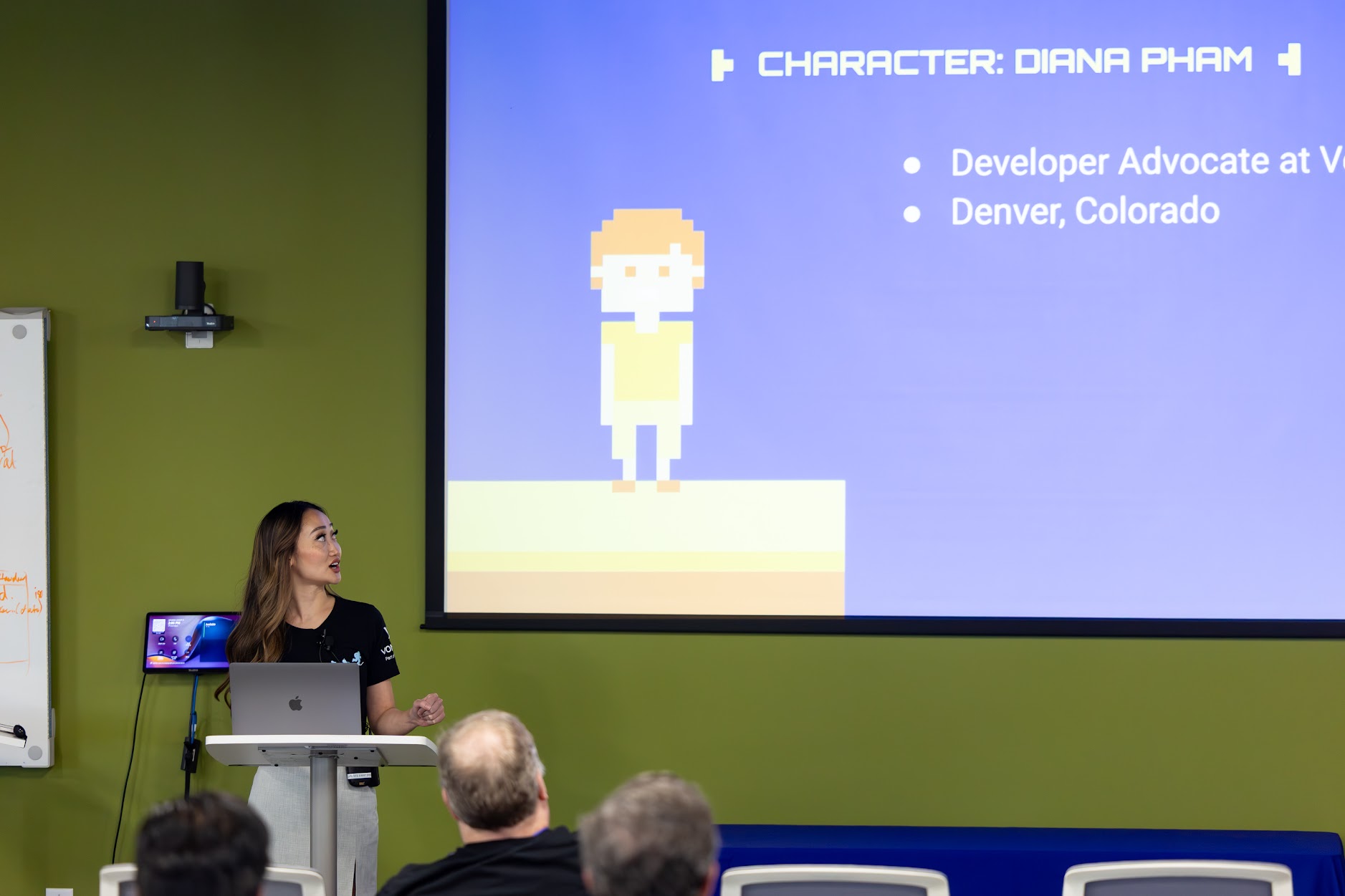 Diana Pham speaking at the 2025 Carolina Code Conference