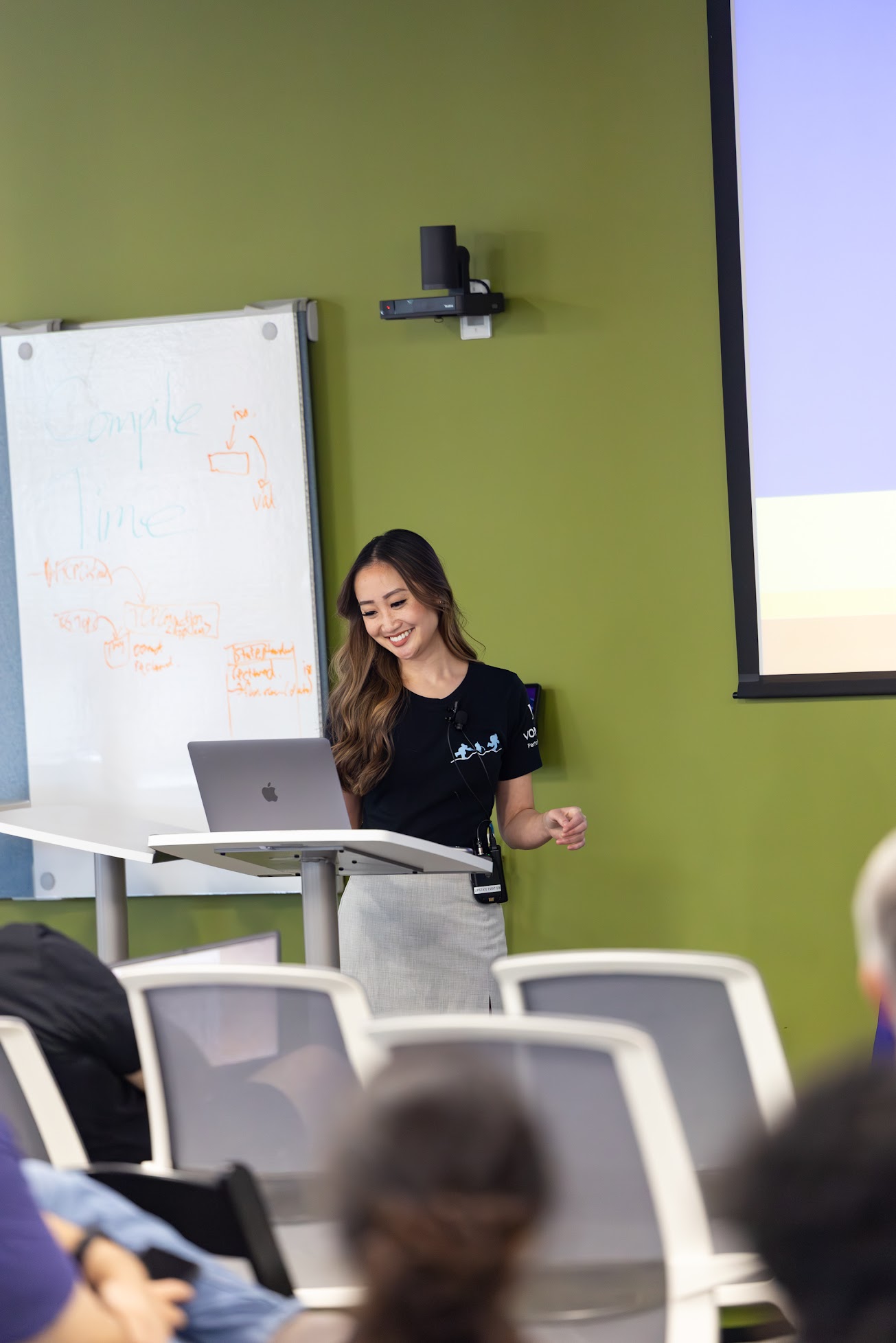 Diana Pham speaking at the 2025 Carolina Code Conference