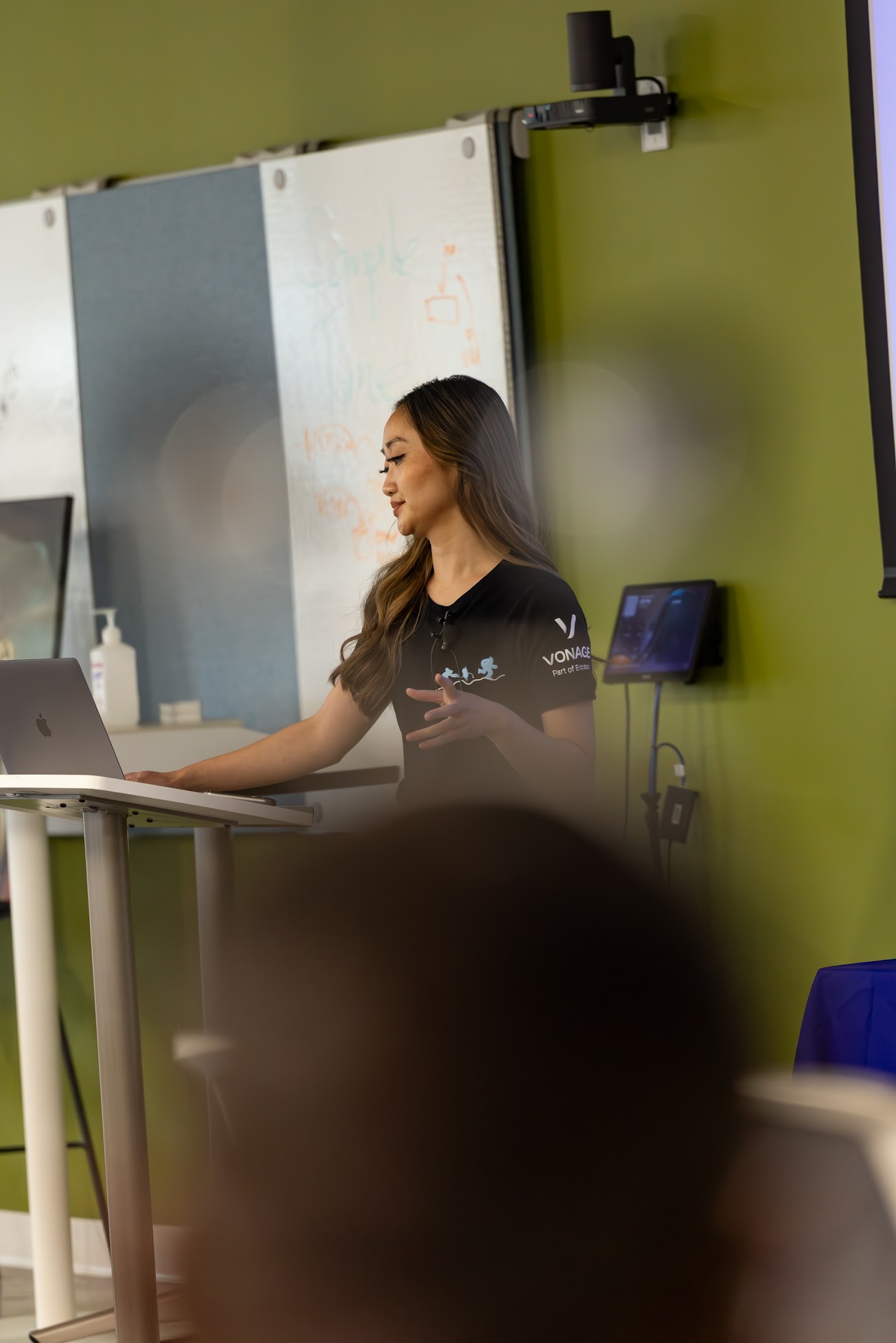 Diana Pham speaking at the 2025 Carolina Code Conference