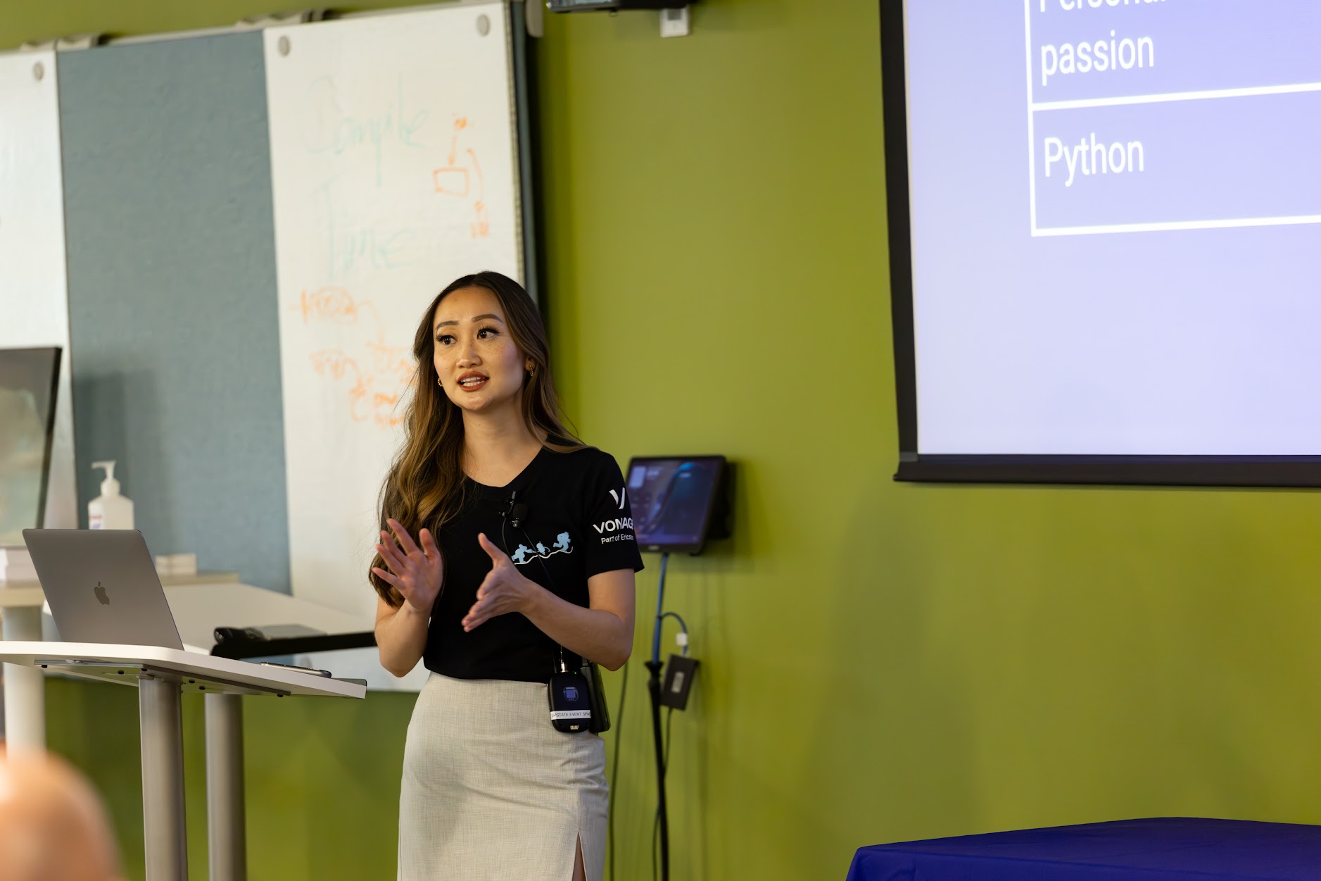 Diana Pham speaking at the 2025 Carolina Code Conference