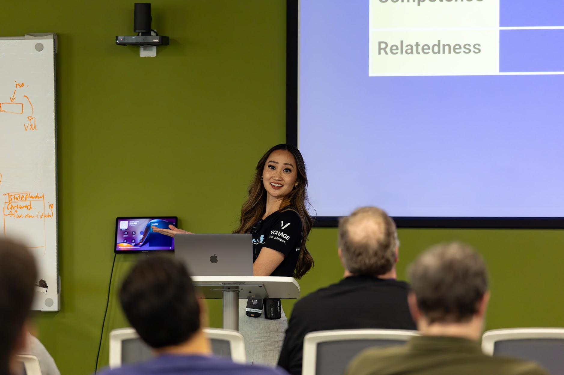 Diana Pham speaking at the 2025 Carolina Code Conference
