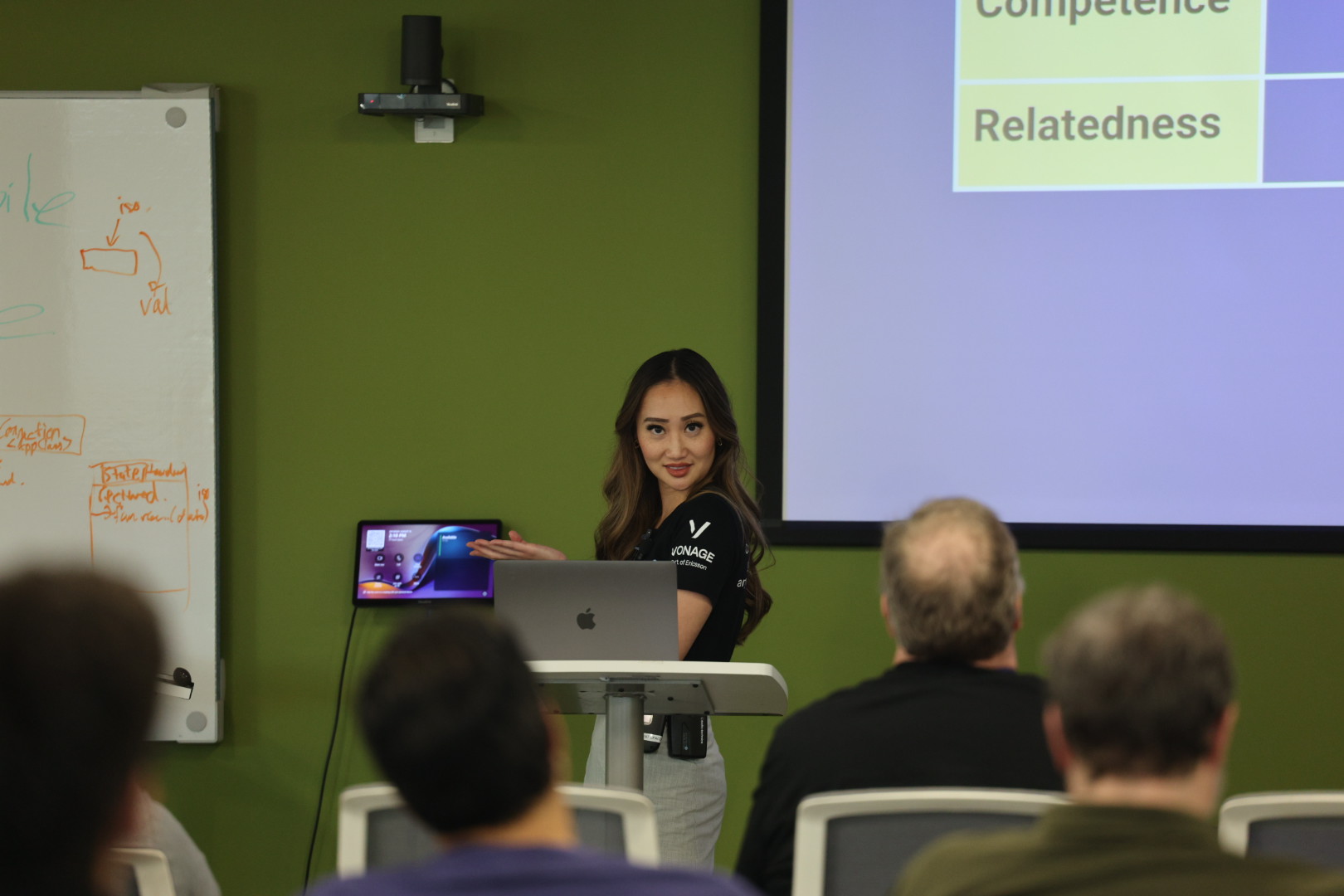 Diana Pham speaking at the 2025 Carolina Code Conference