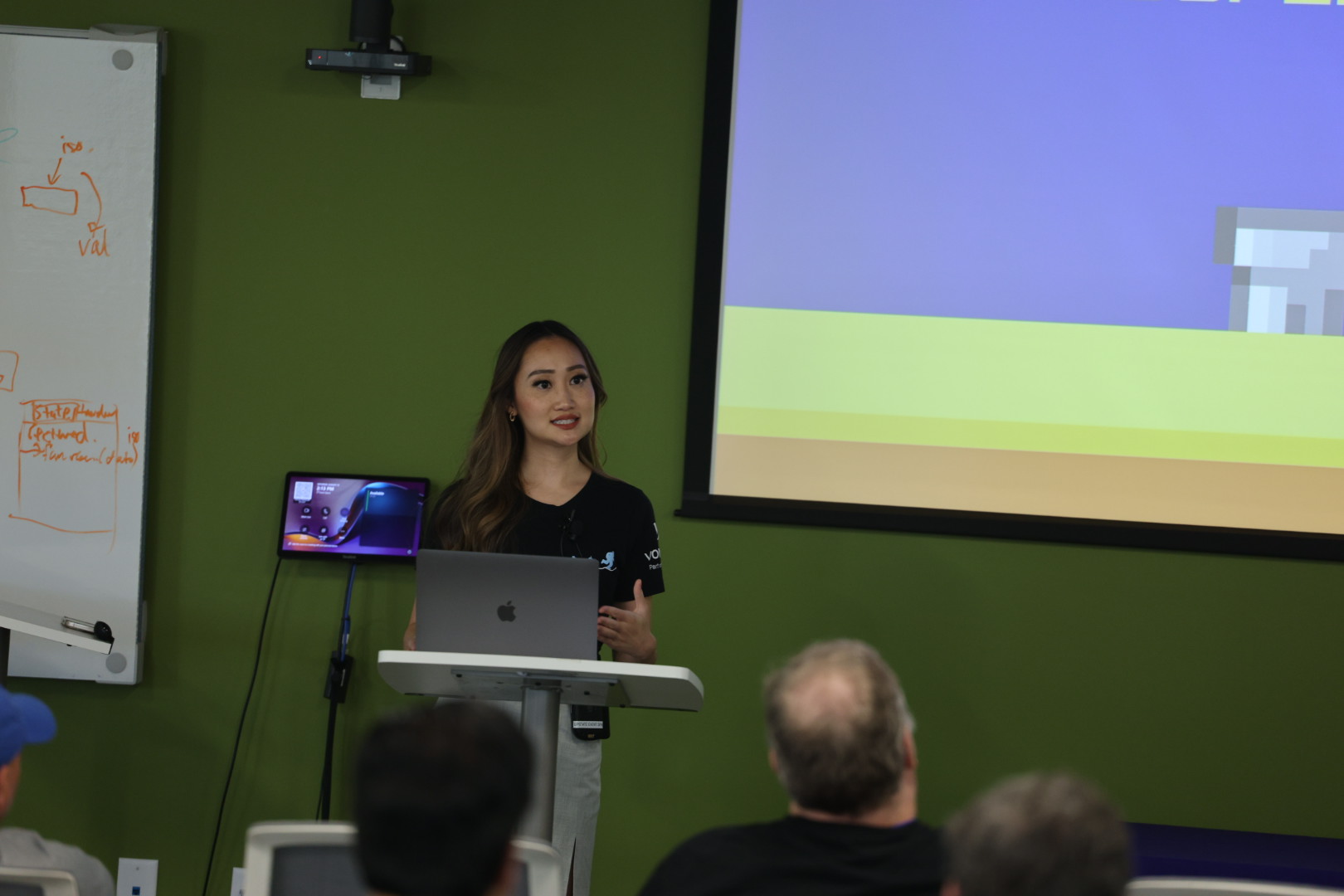 Diana Pham speaking at the 2025 Carolina Code Conference