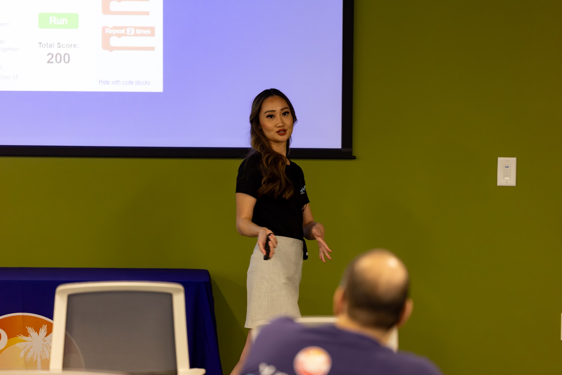 Diana Pham speaking at the 2025 Carolina Code Conference