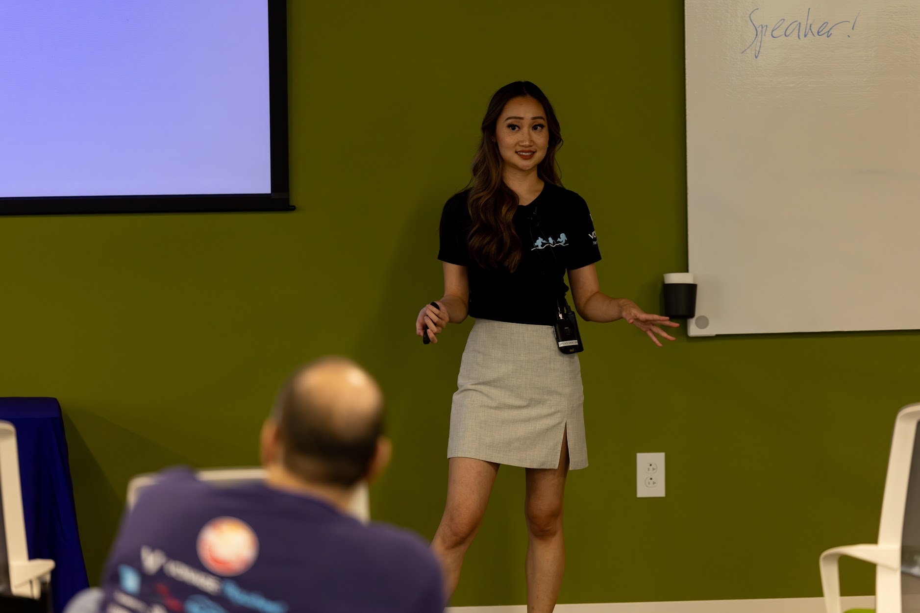Diana Pham speaking at the 2025 Carolina Code Conference
