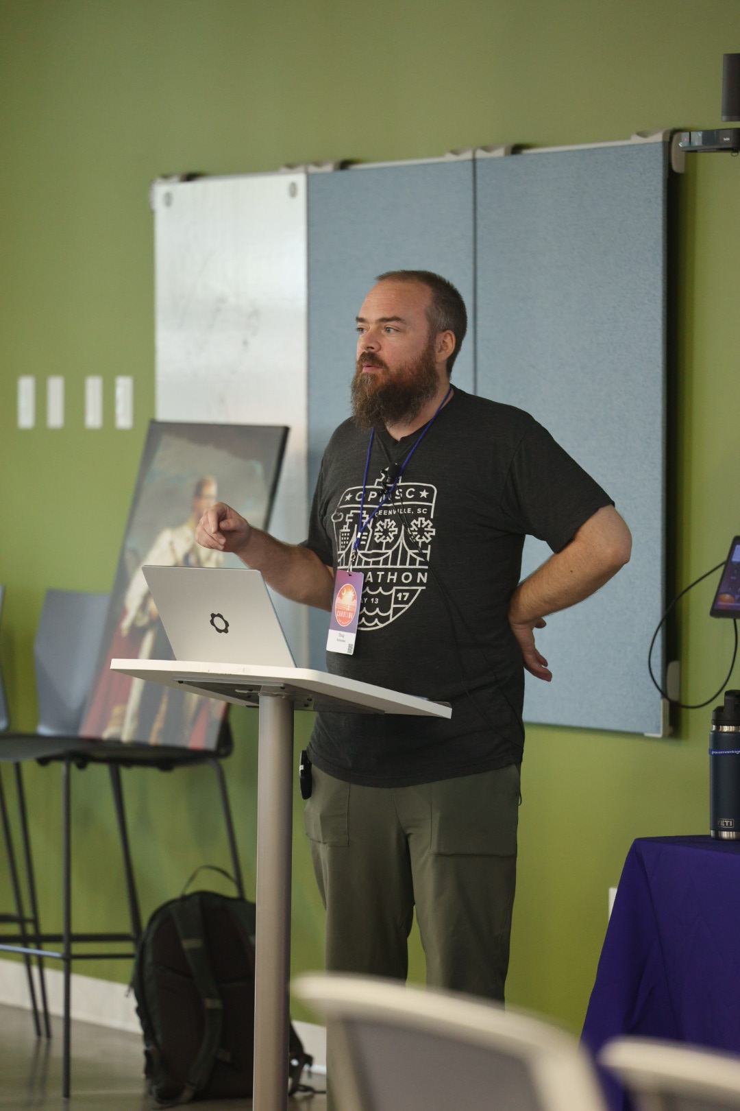 Doug Cone speaking at the 2025 Carolina Code Conference