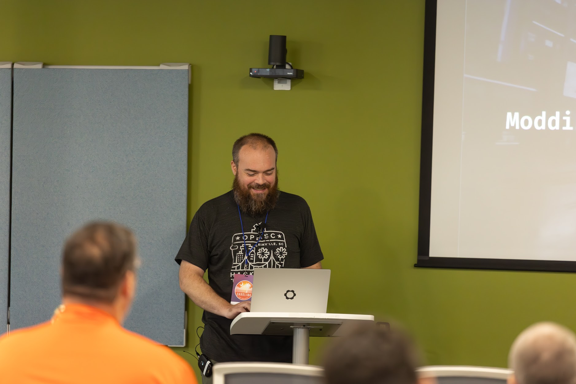 Doug Cone speaking at the 2025 Carolina Code Conference