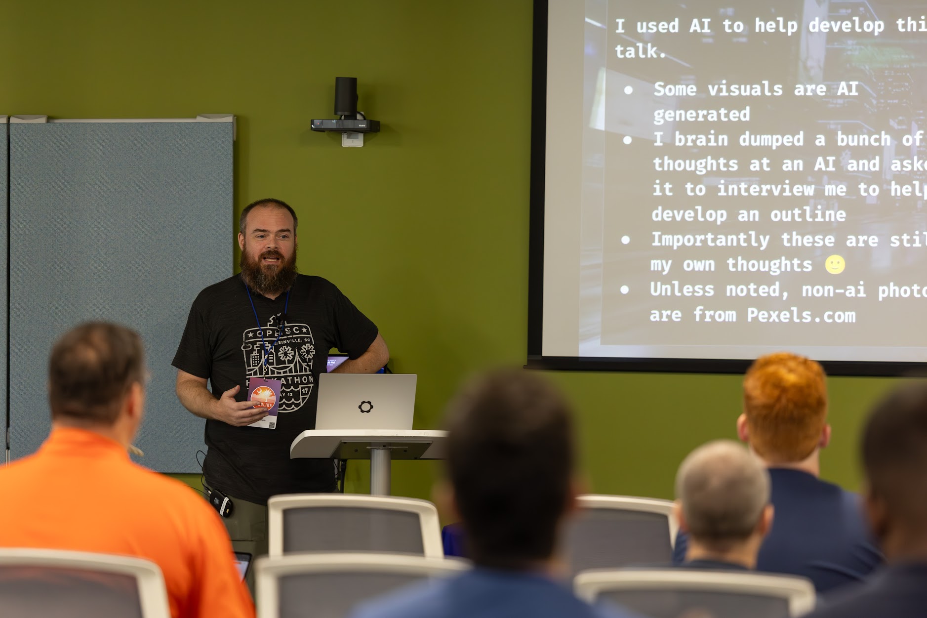 Doug Cone speaking at the 2025 Carolina Code Conference