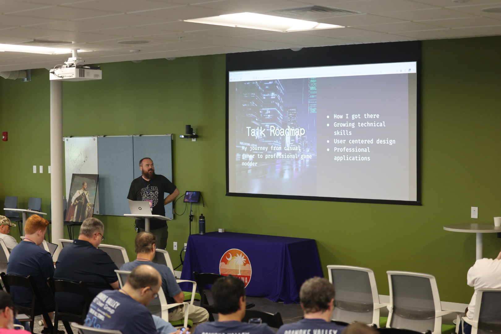 Doug Cone speaking at the 2025 Carolina Code Conference