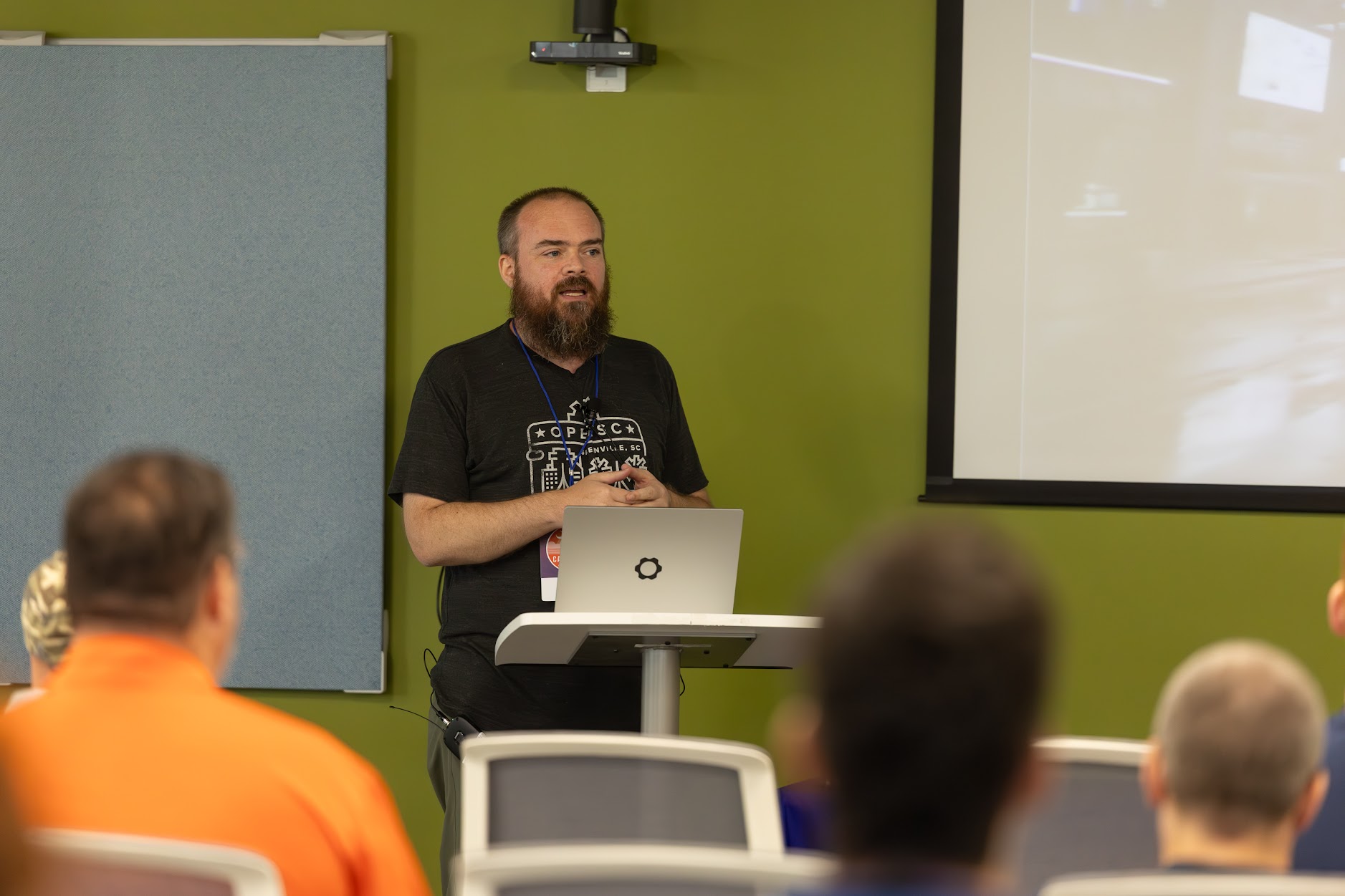 Doug Cone speaking at the 2025 Carolina Code Conference
