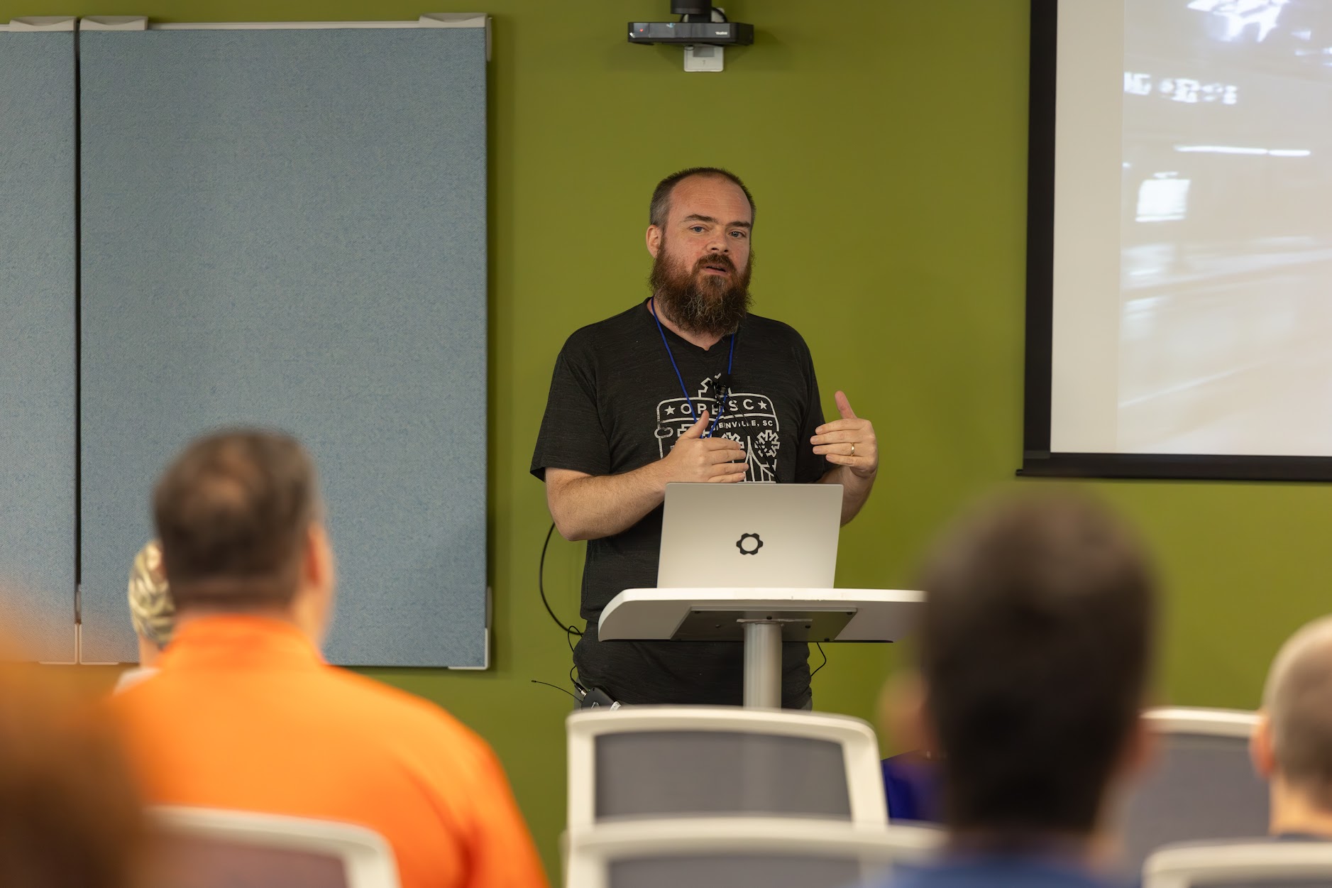 Doug Cone speaking at the 2025 Carolina Code Conference