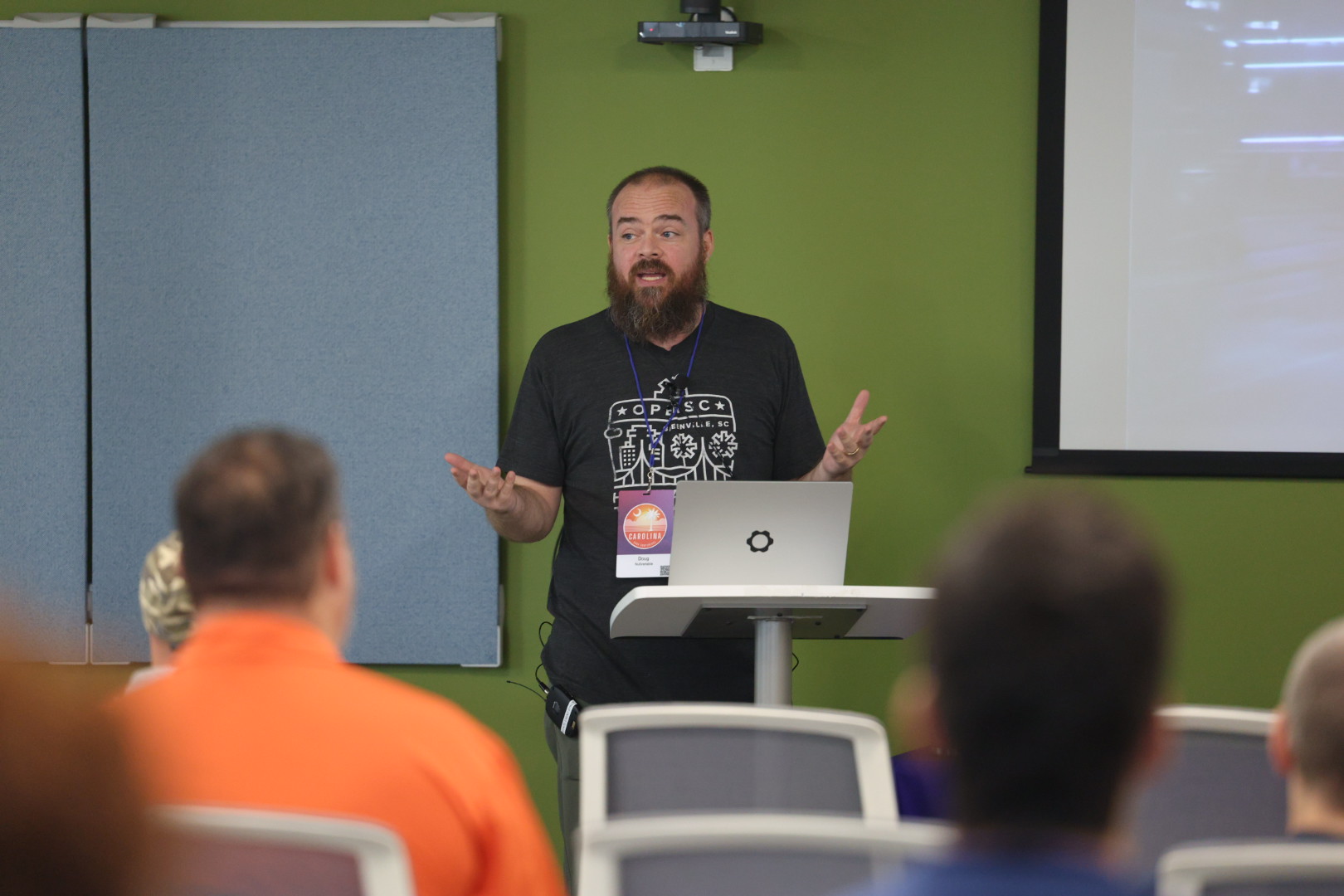 Doug Cone speaking at the 2025 Carolina Code Conference
