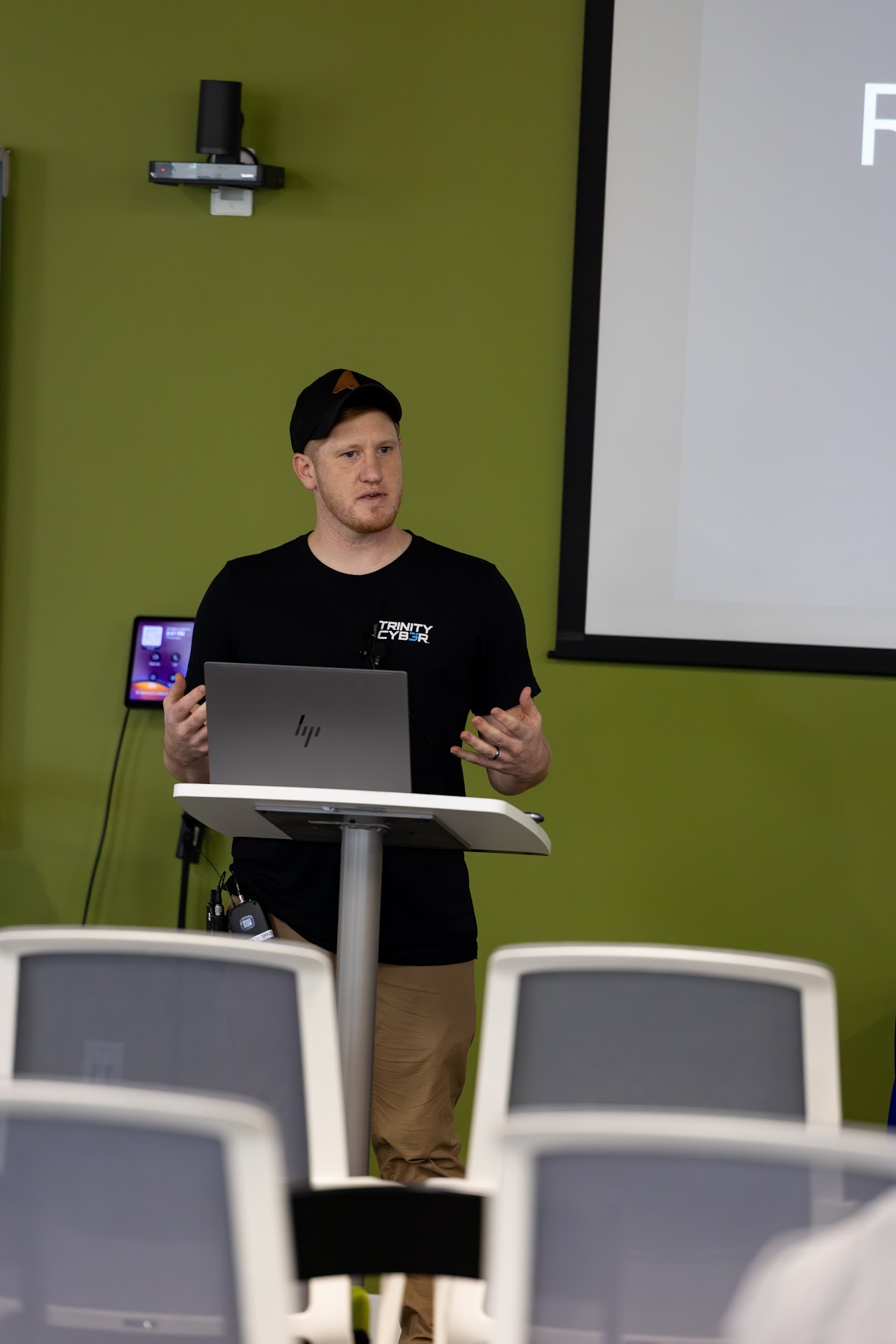 Duncan Michel speaking at the 2025 Carolina Code Conference