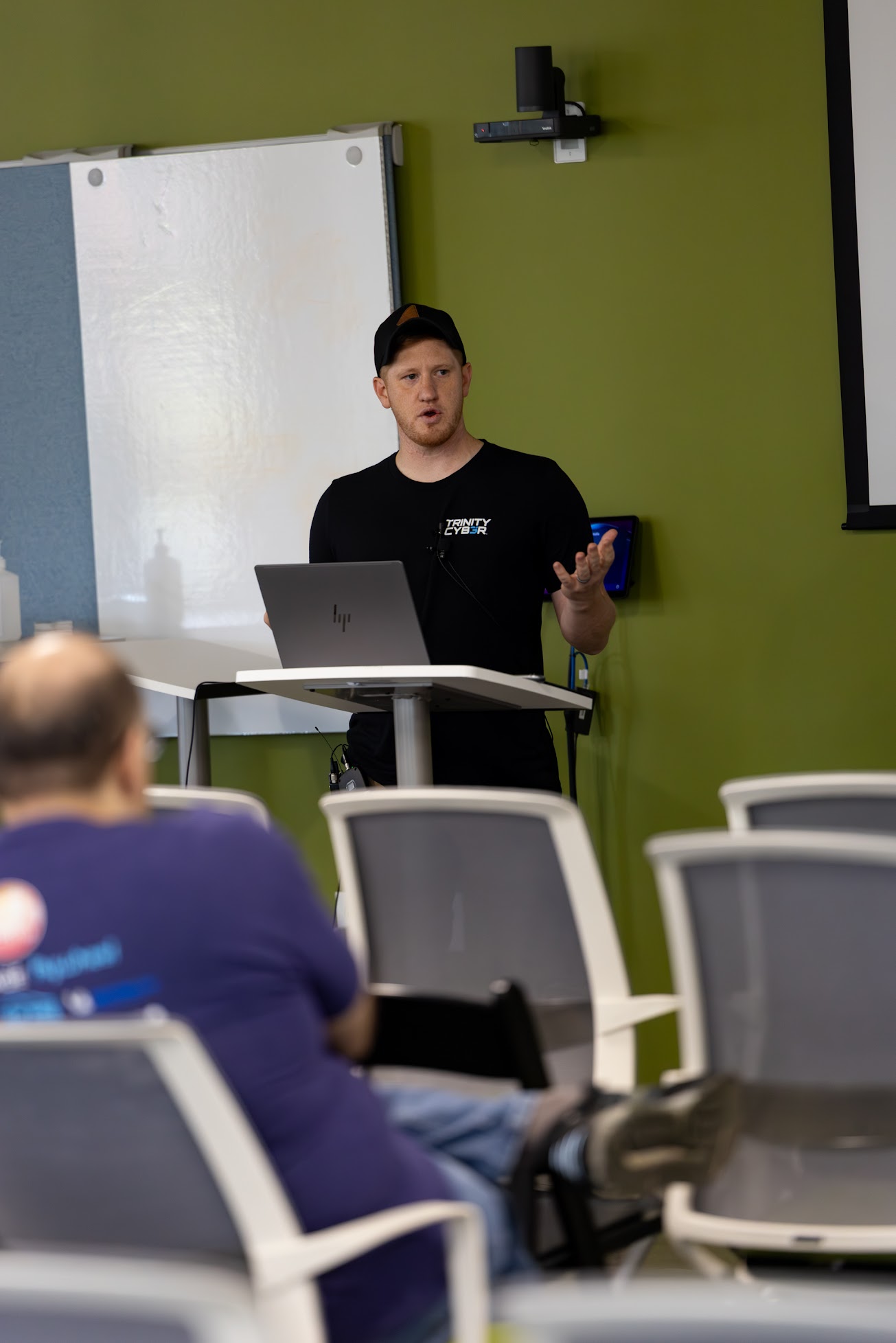 Duncan Michel speaking at the 2025 Carolina Code Conference