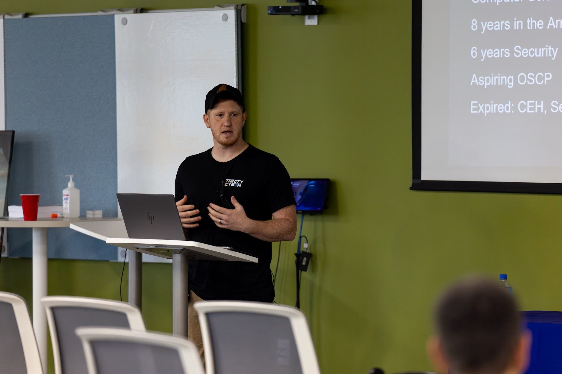 Duncan Michel speaking at the 2025 Carolina Code Conference