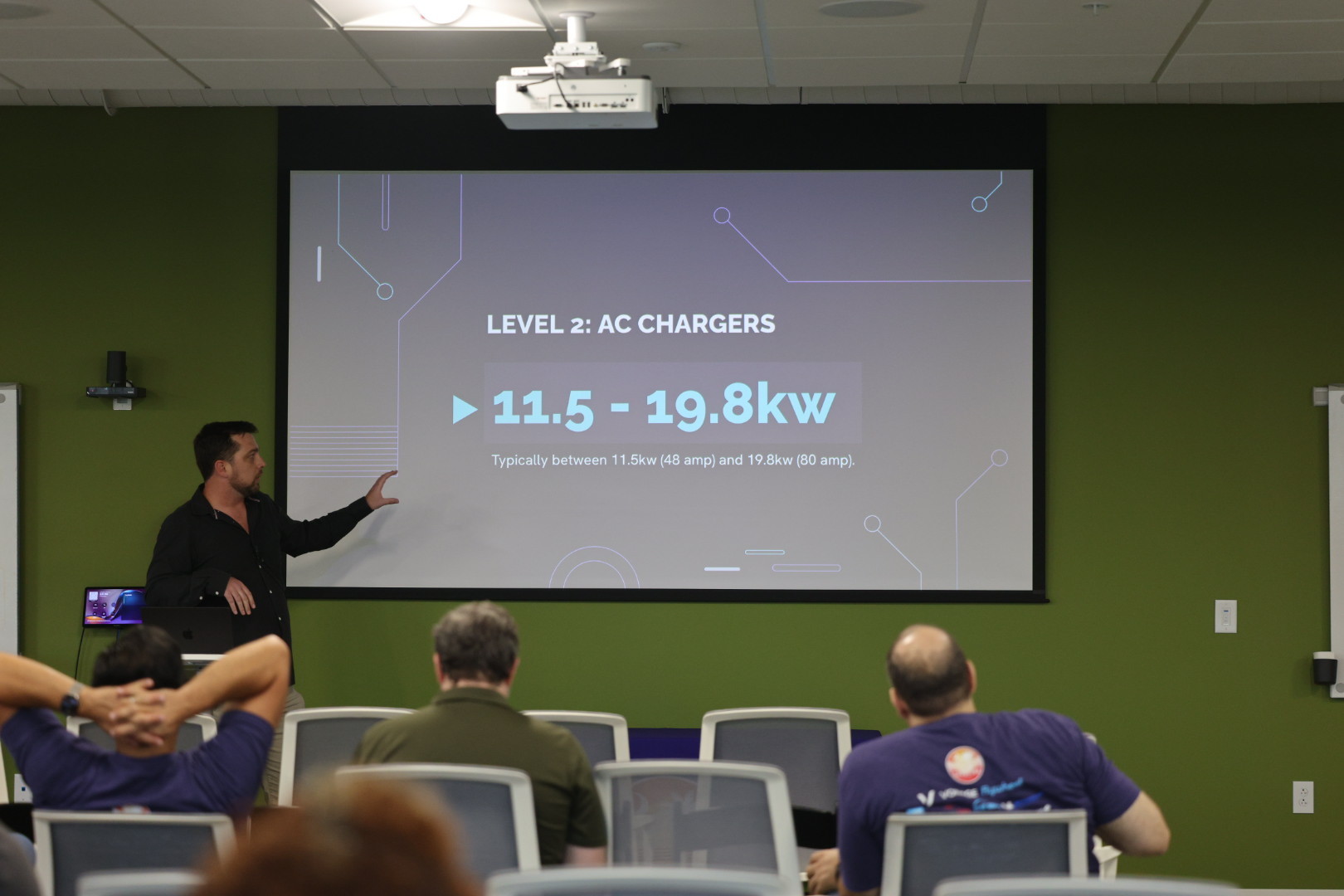 Jake Hendley speaking at the 2025 Carolina Code Conference