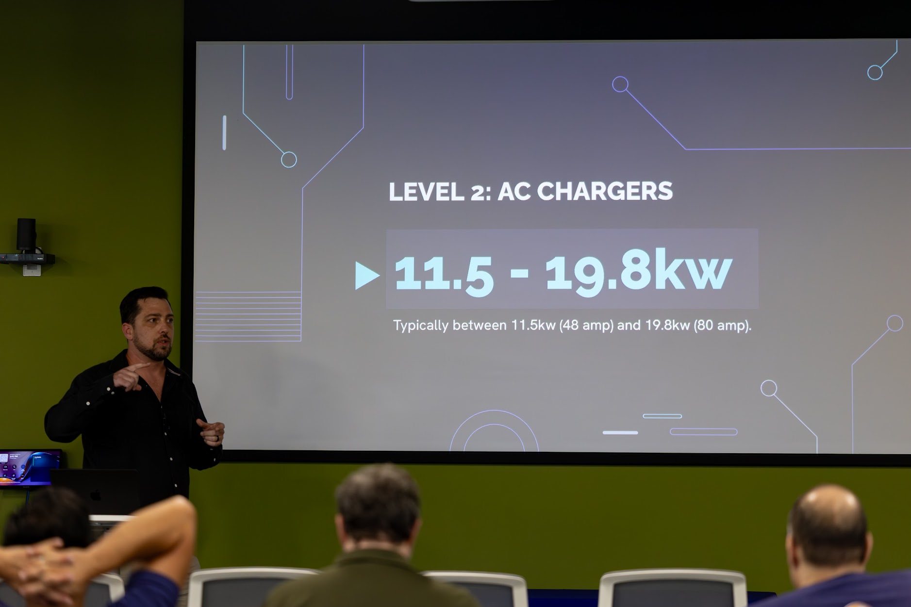 Jake Hendley speaking at the 2025 Carolina Code Conference