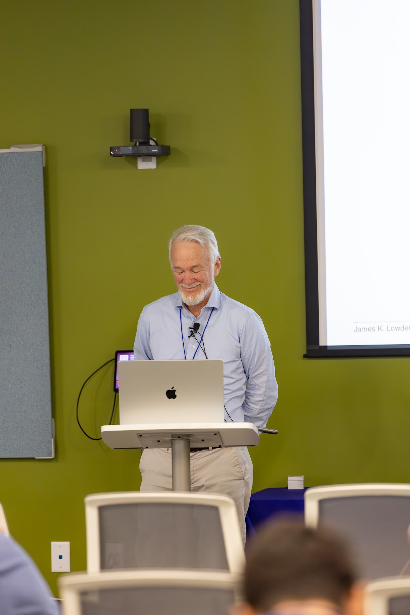 James Lowden speaking at the 2025 Carolina Code Conference