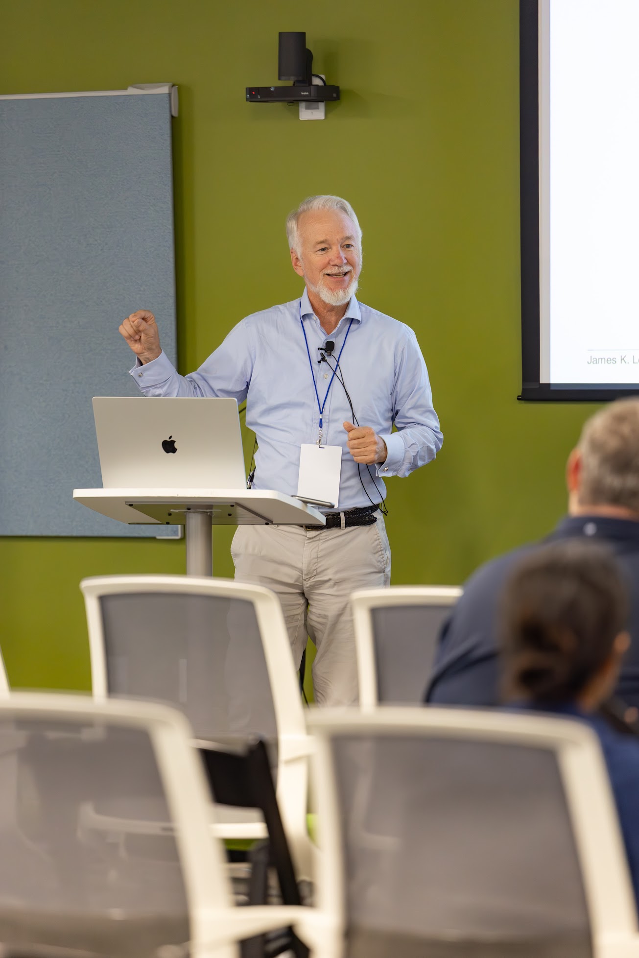 James Lowden speaking at the 2025 Carolina Code Conference
