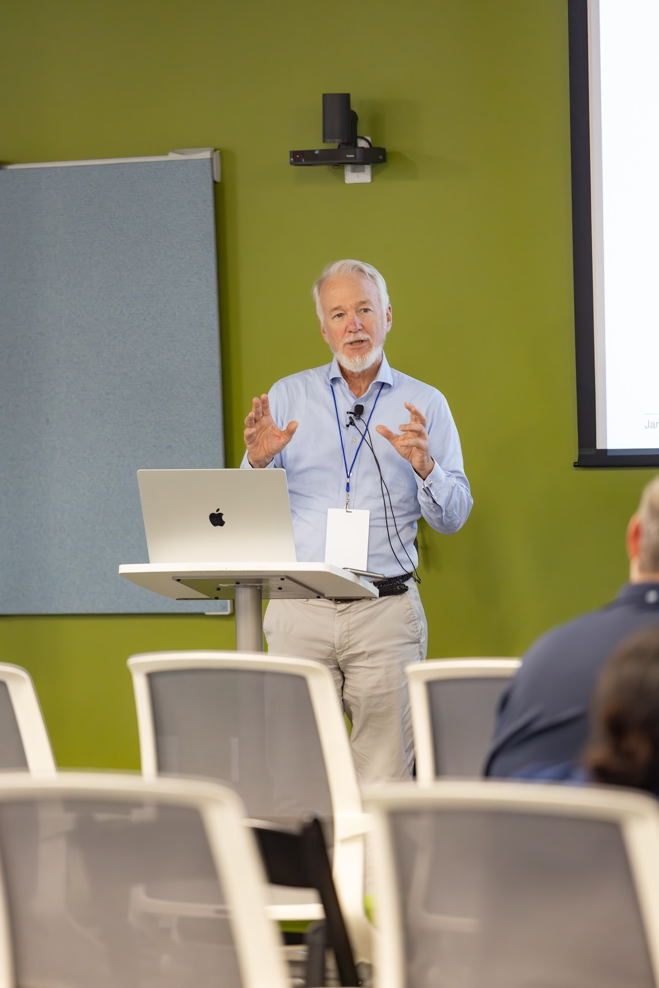 James Lowden speaking at the 2025 Carolina Code Conference