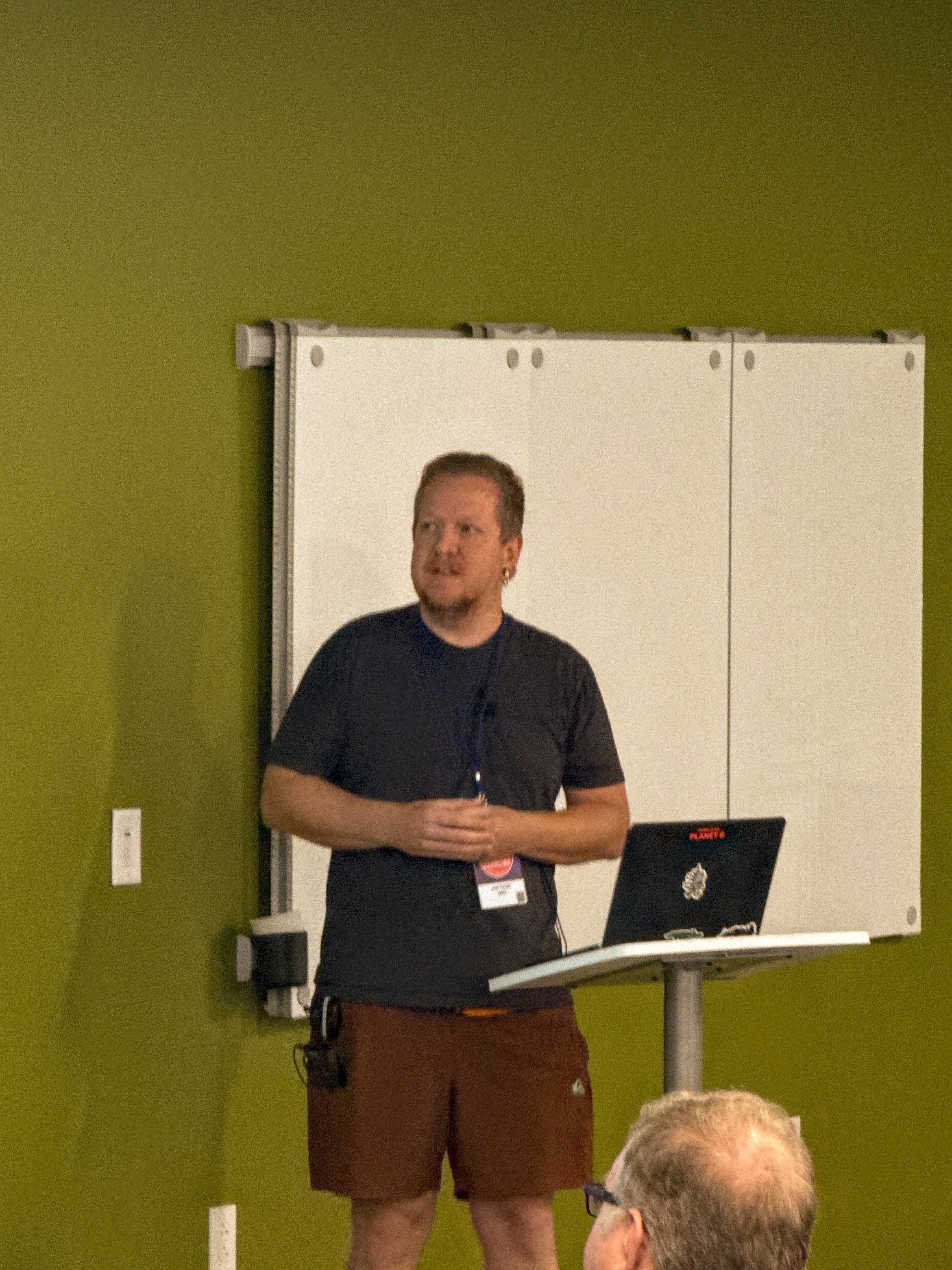 Joel Taddei speaking at the 2025 Carolina Code Conference