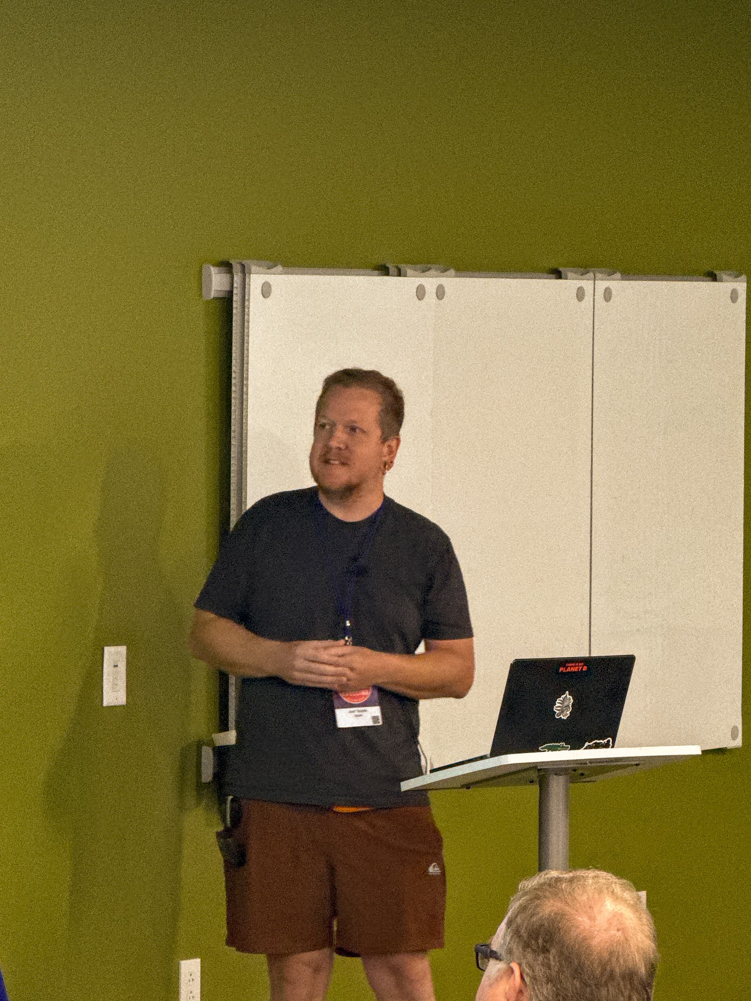 Joel Taddei speaking at the 2025 Carolina Code Conference