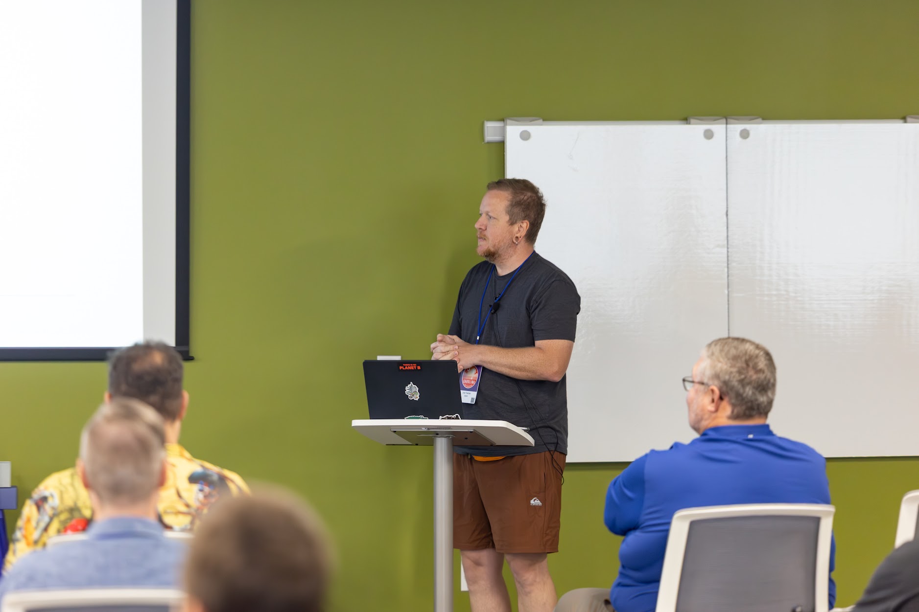 Joel Taddei speaking at the 2025 Carolina Code Conference