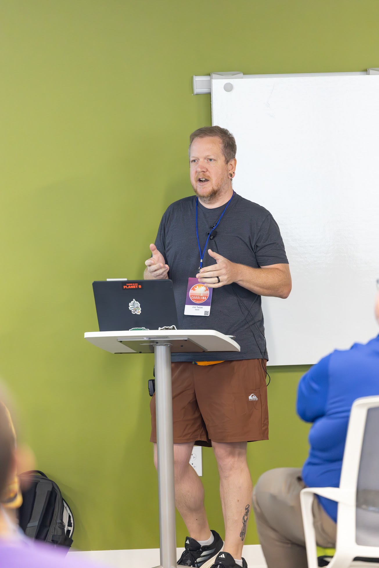 Joel Taddei speaking at the 2025 Carolina Code Conference