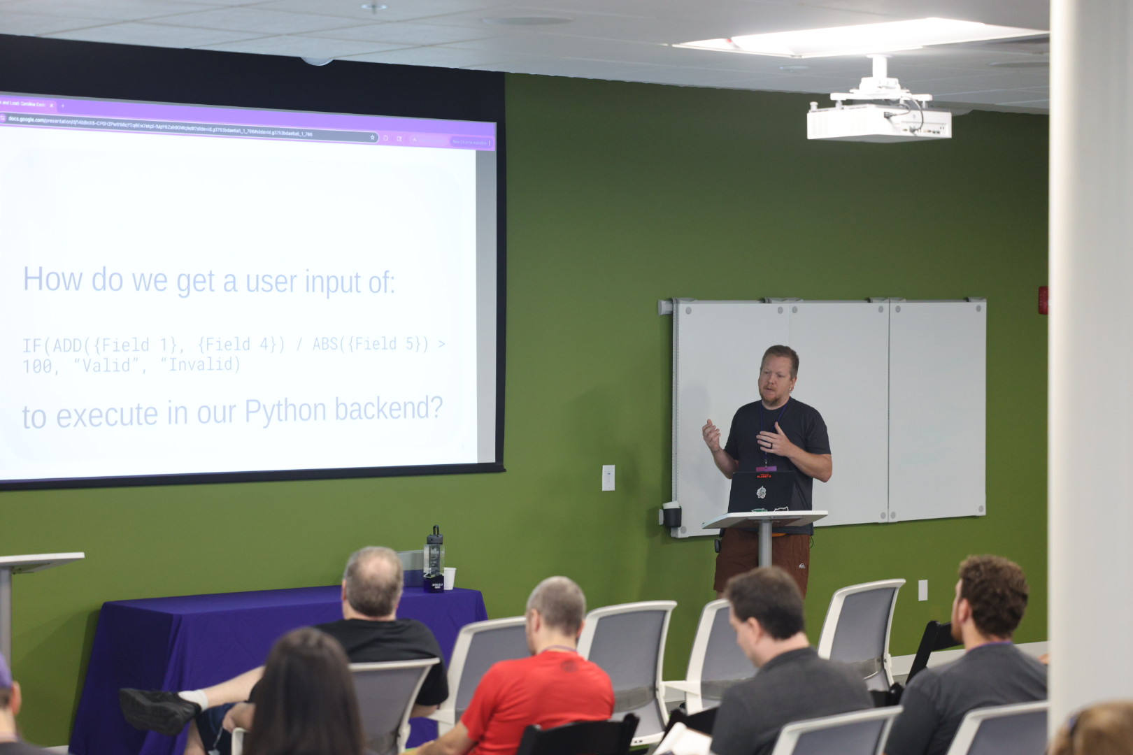Joel Taddei speaking at the 2025 Carolina Code Conference