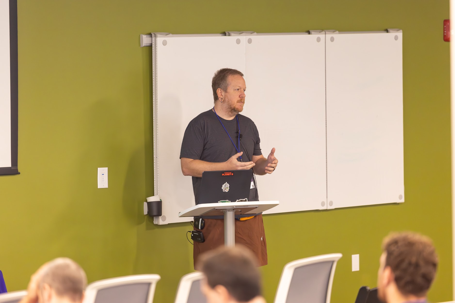 Joel Taddei speaking at the 2025 Carolina Code Conference