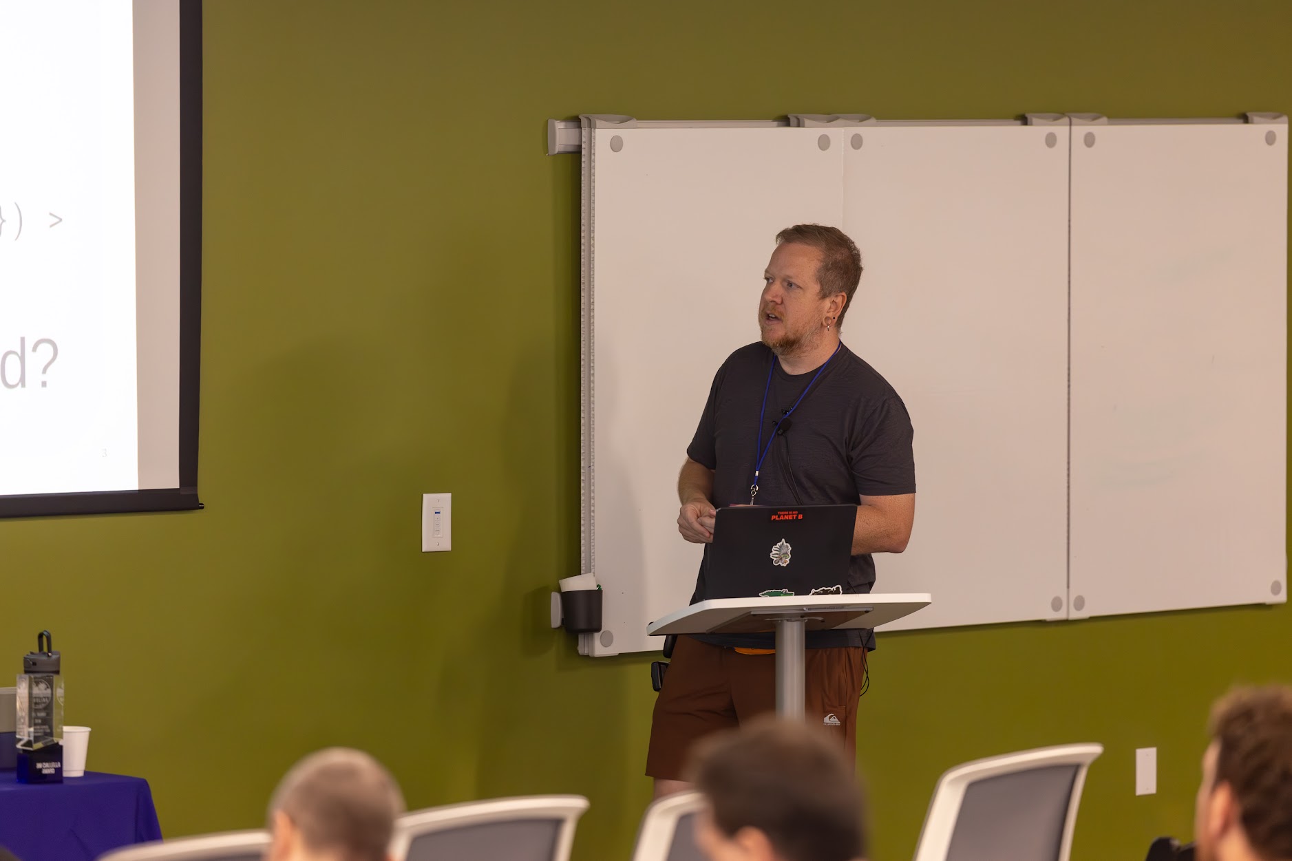 Joel Taddei speaking at the 2025 Carolina Code Conference