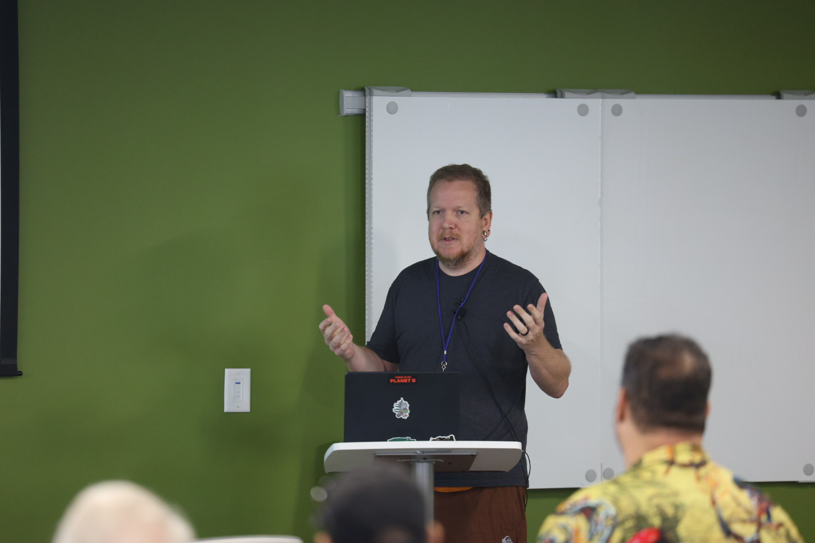 Joel Taddei speaking at the 2025 Carolina Code Conference