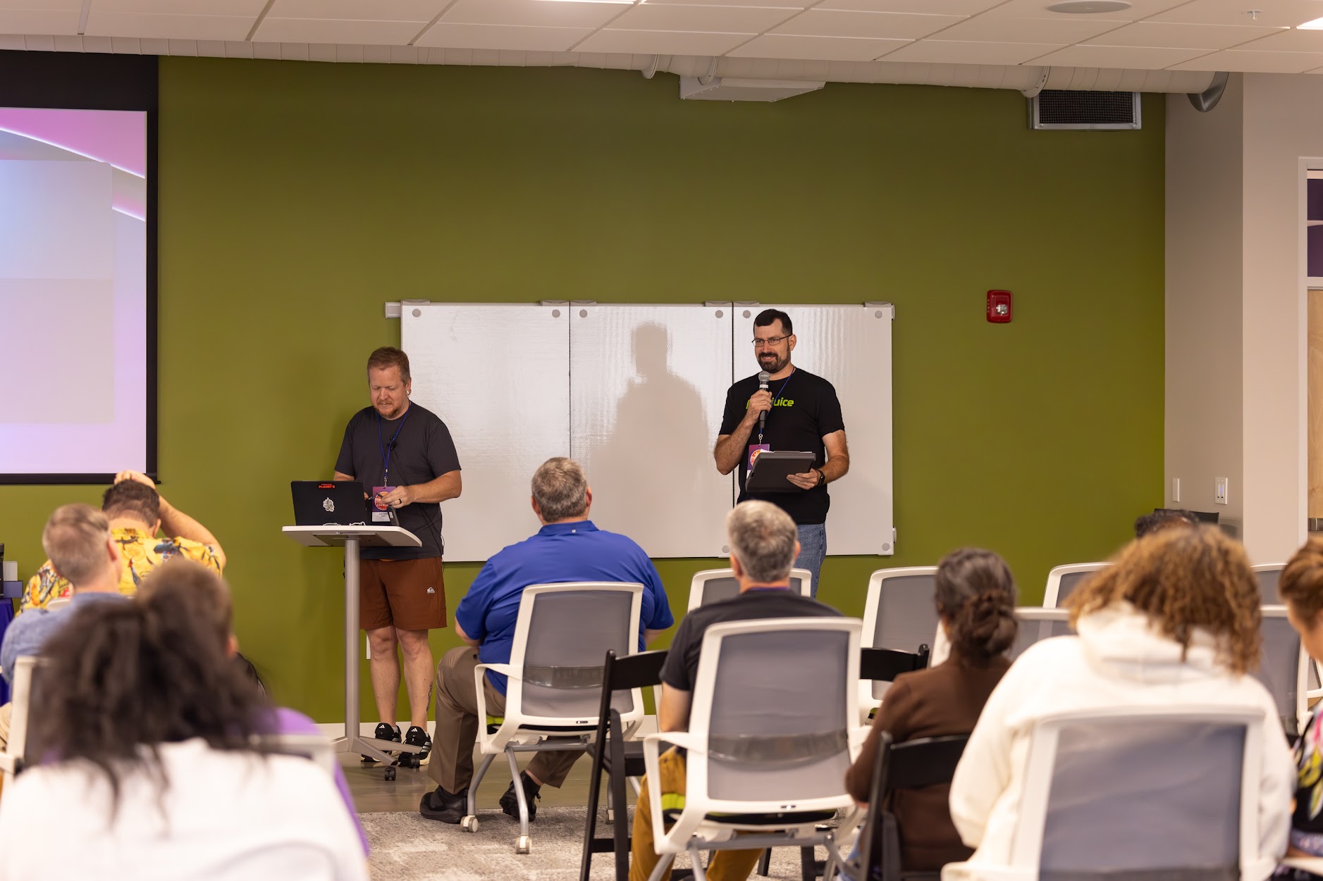 Joel Taddei speaking at the 2025 Carolina Code Conference