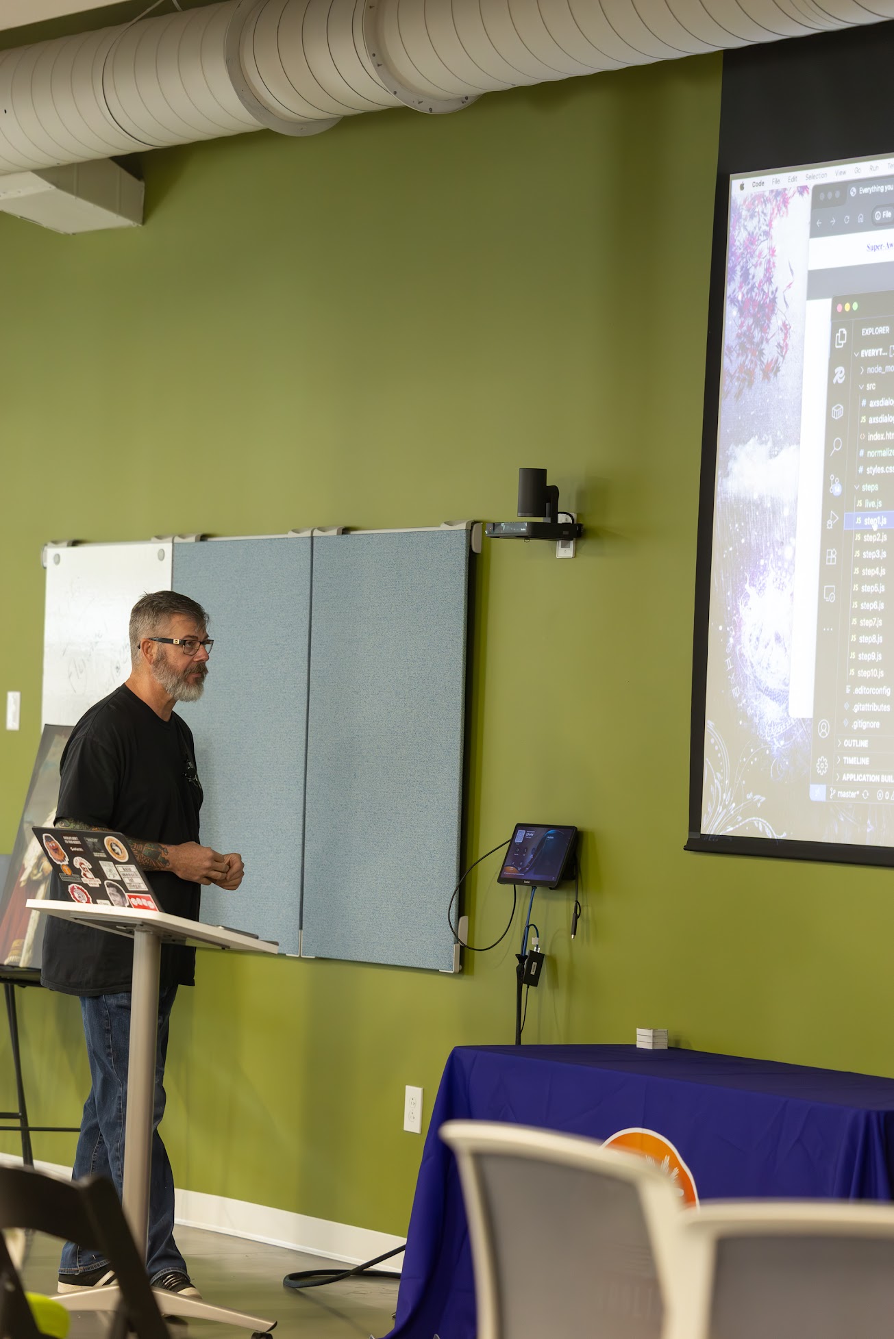 Karl Groves speaking at the 2025 Carolina Code Conference