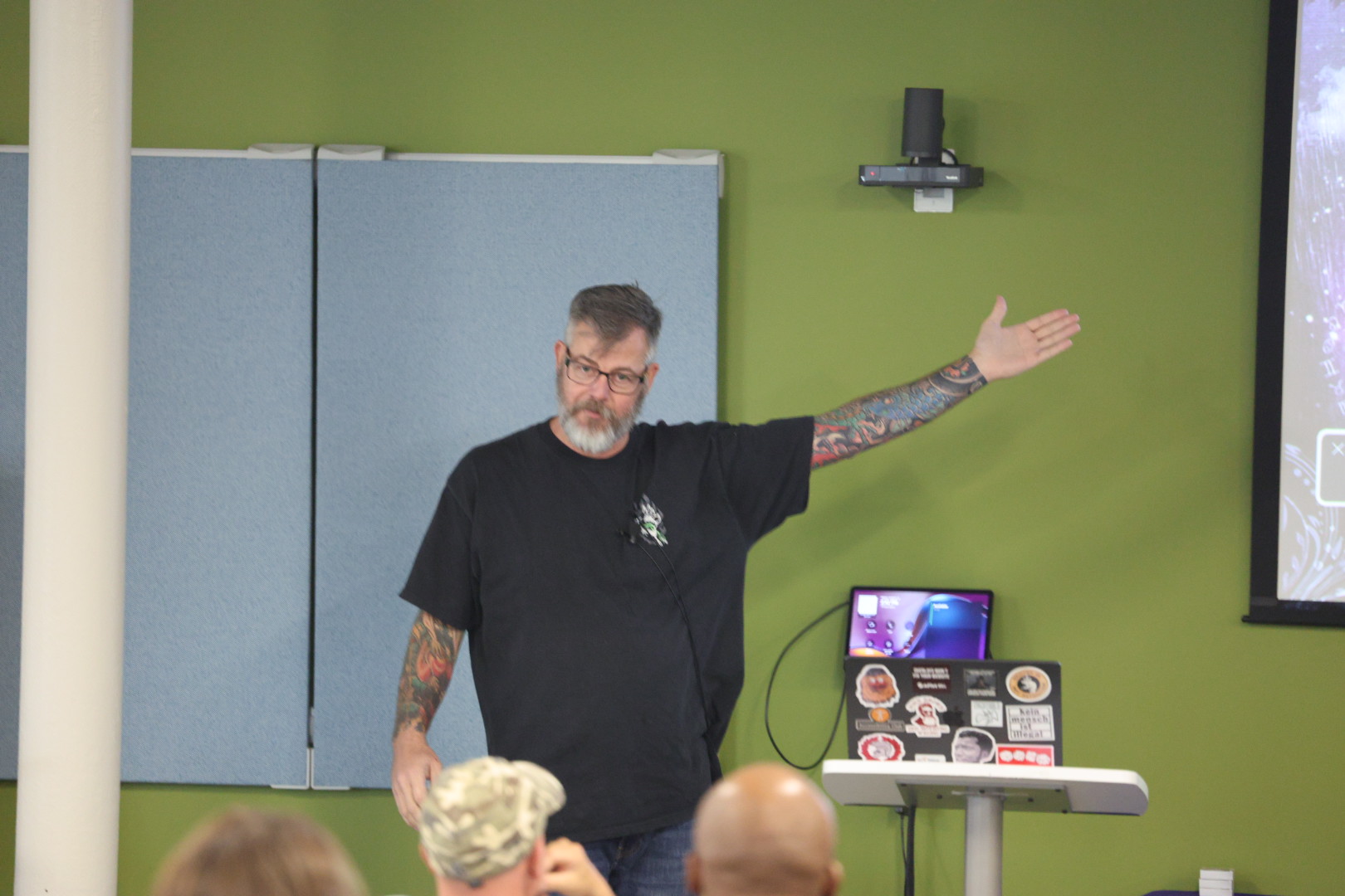 Karl Groves speaking at the 2025 Carolina Code Conference