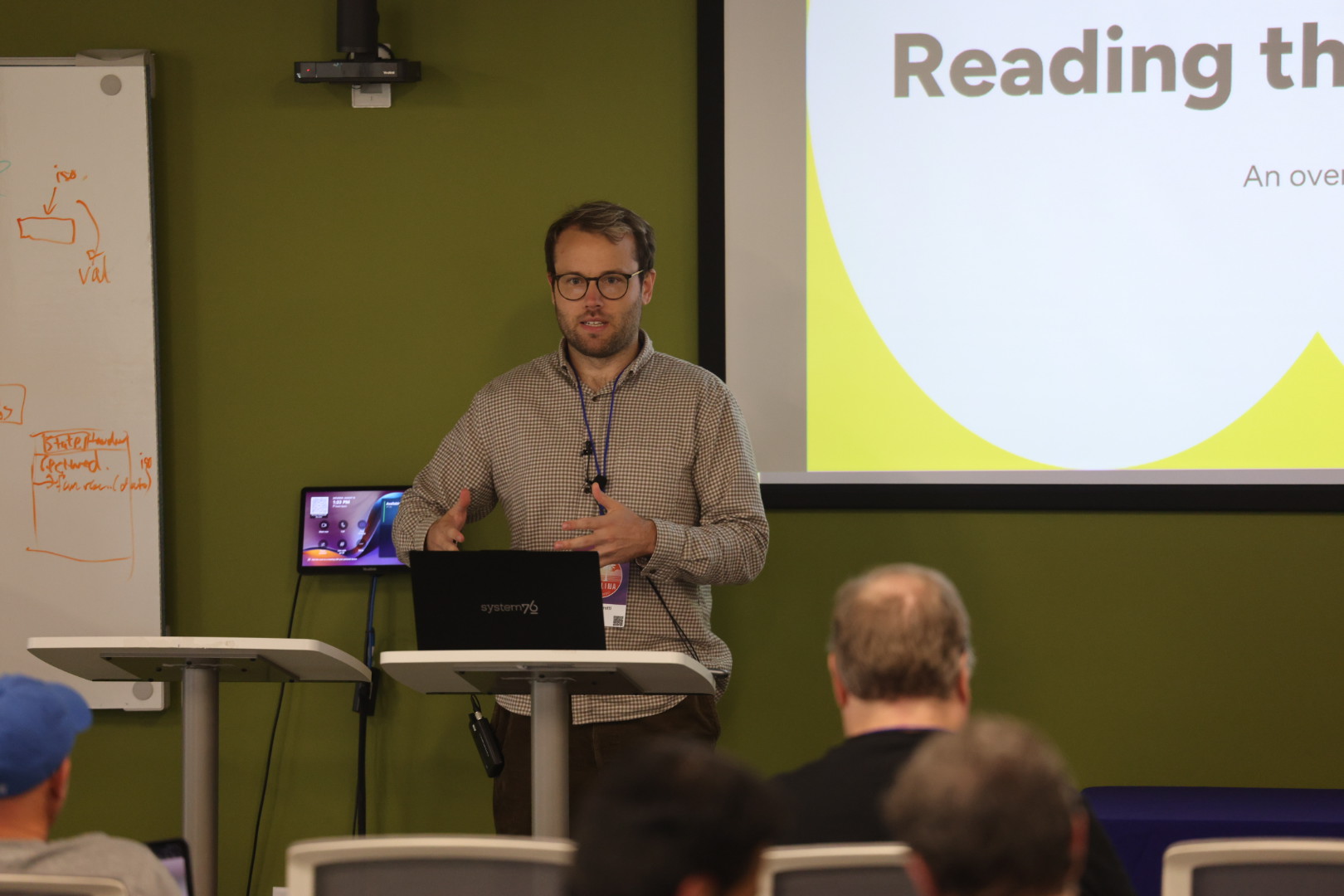 Kevin Ferretti speaking at the 2025 Carolina Code Conference
