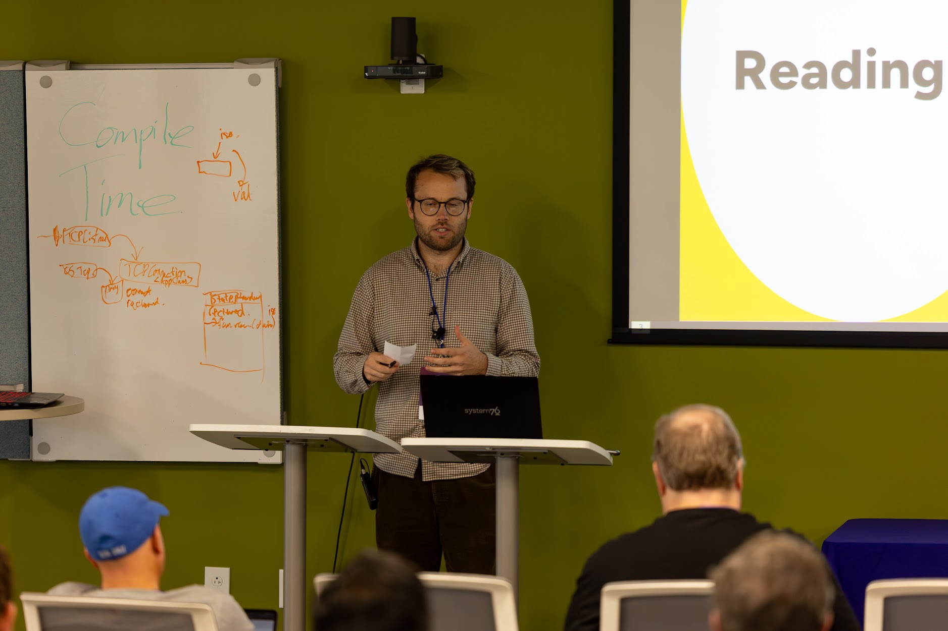 Kevin Ferretti speaking at the 2025 Carolina Code Conference