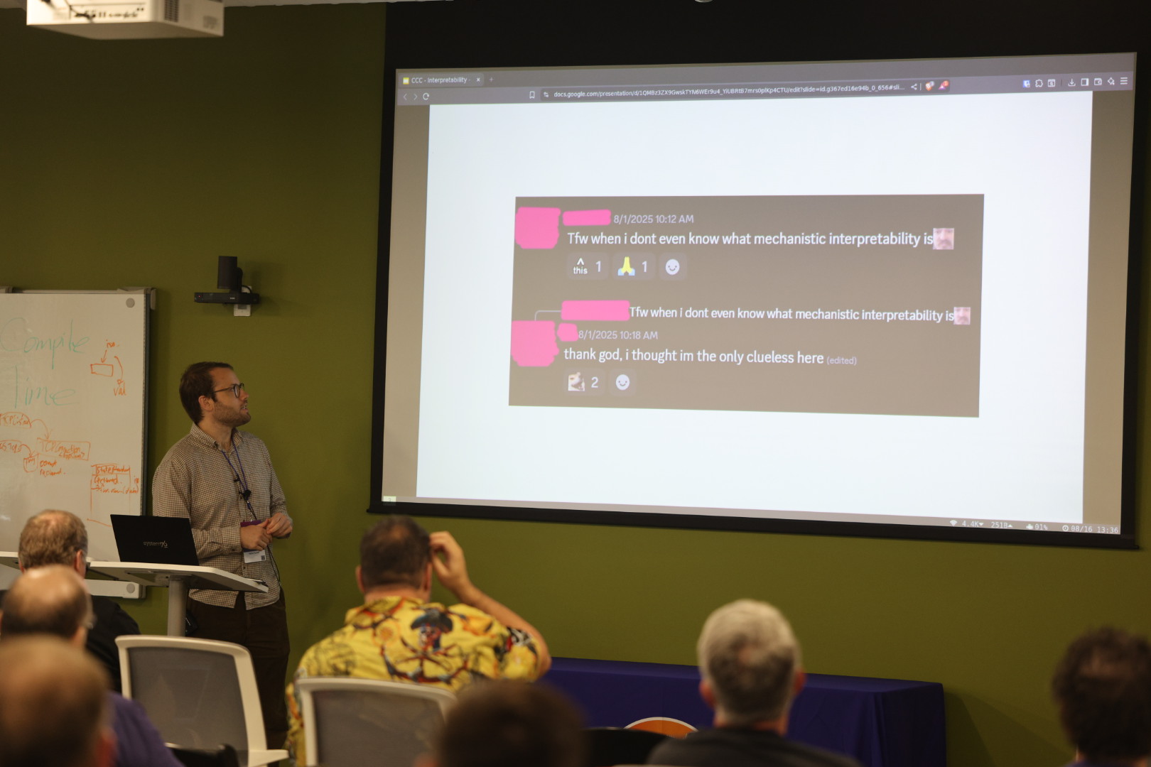 Kevin Ferretti speaking at the 2025 Carolina Code Conference