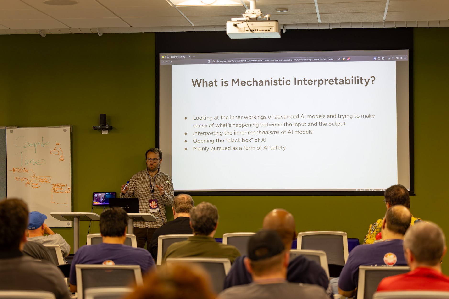Kevin Ferretti speaking at the 2025 Carolina Code Conference