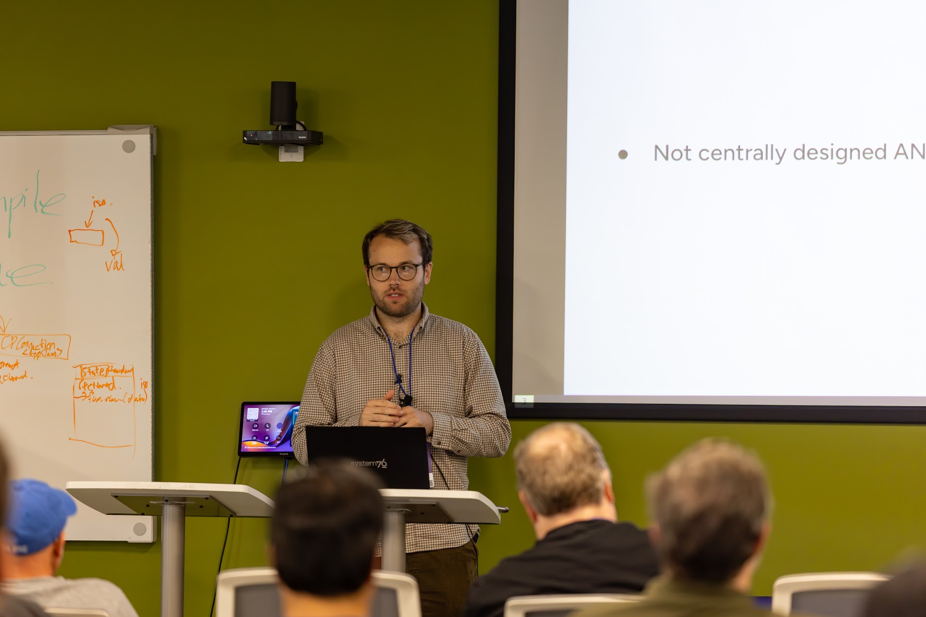 Kevin Ferretti speaking at the 2025 Carolina Code Conference