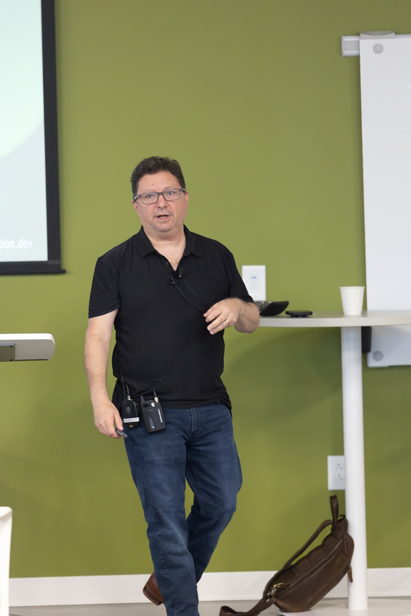 Larry Maccherone speaking at the 2025 Carolina Code Conference