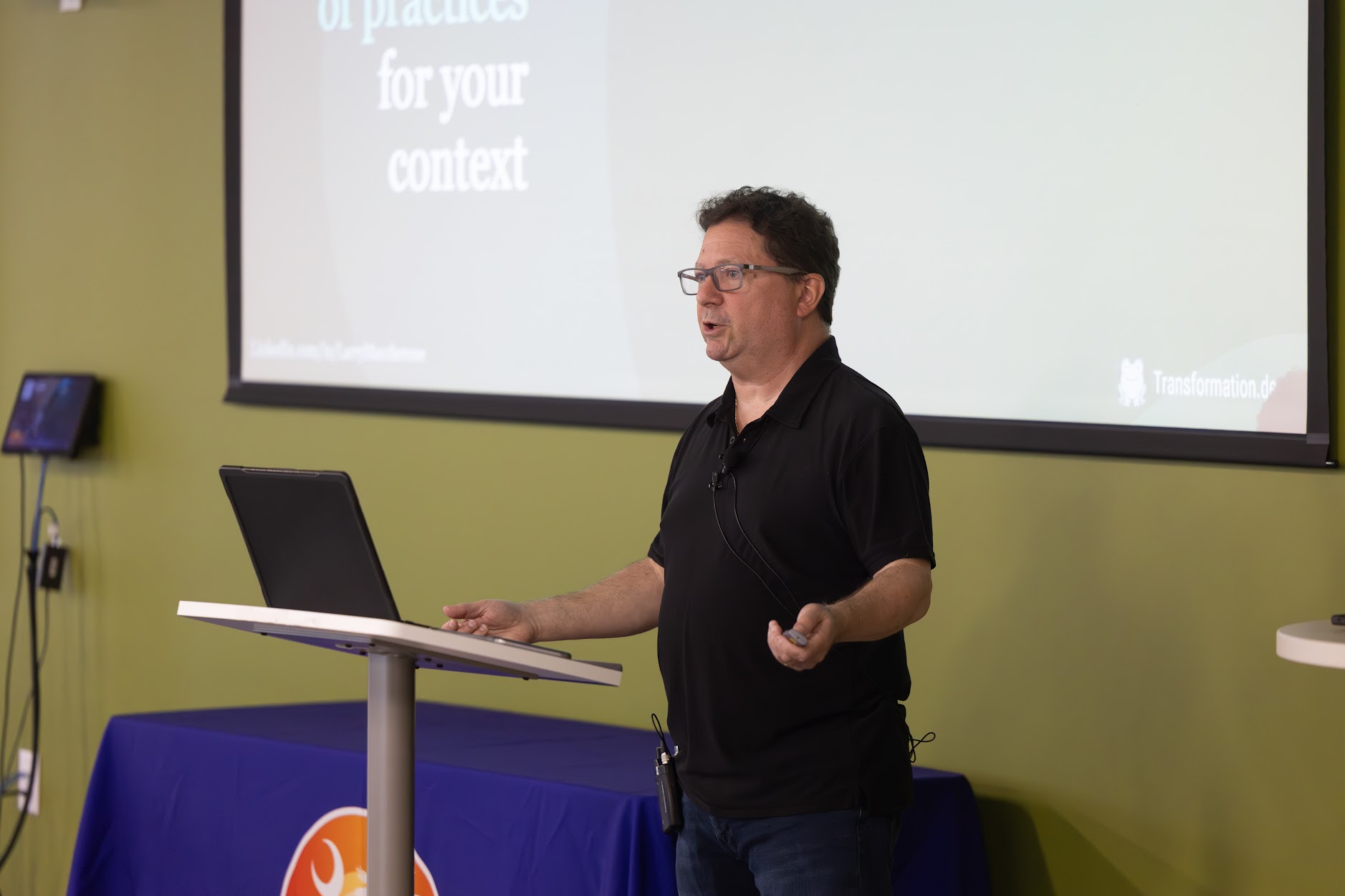 Larry Maccherone speaking at the 2025 Carolina Code Conference
