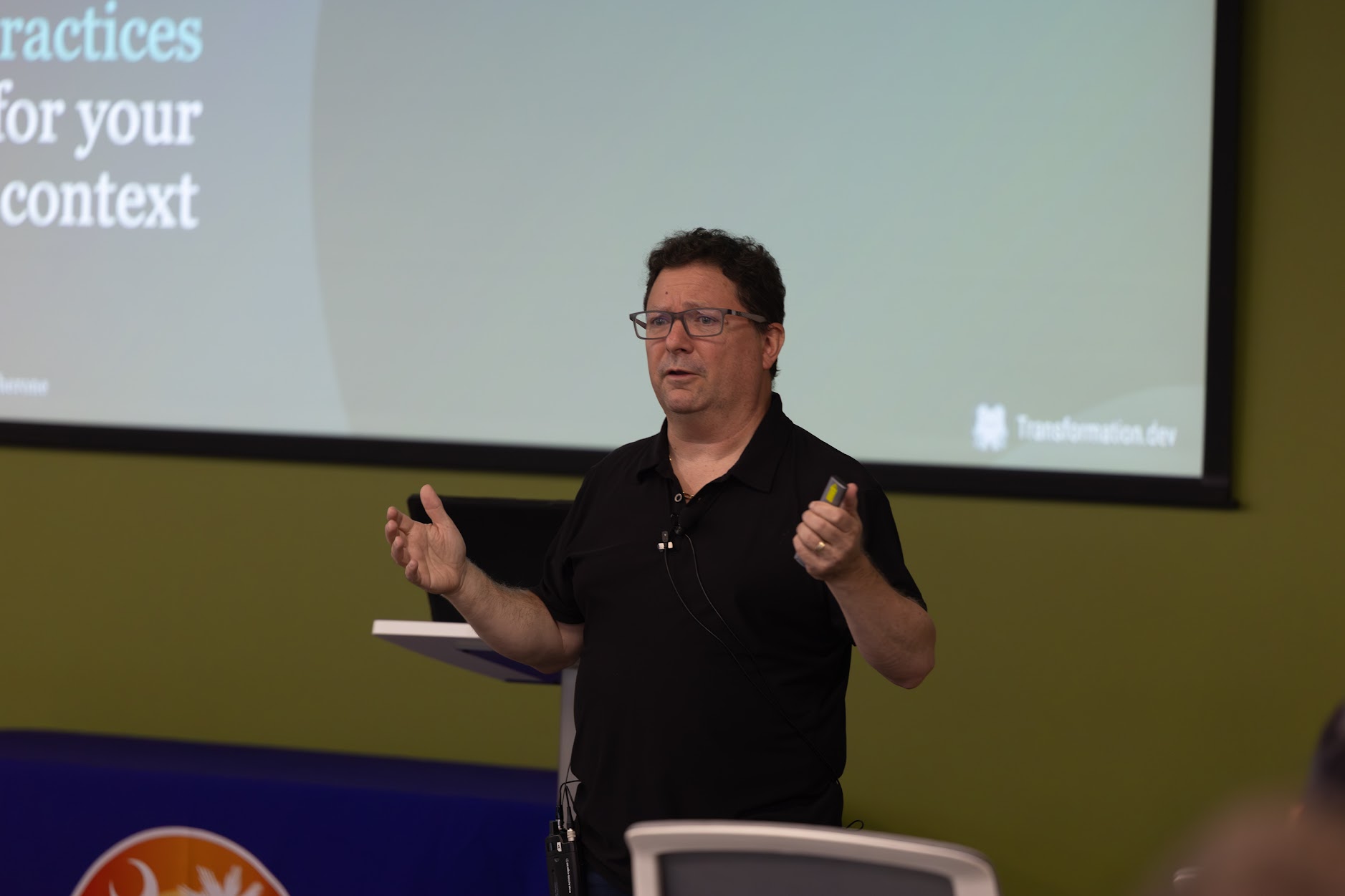 Larry Maccherone speaking at the 2025 Carolina Code Conference