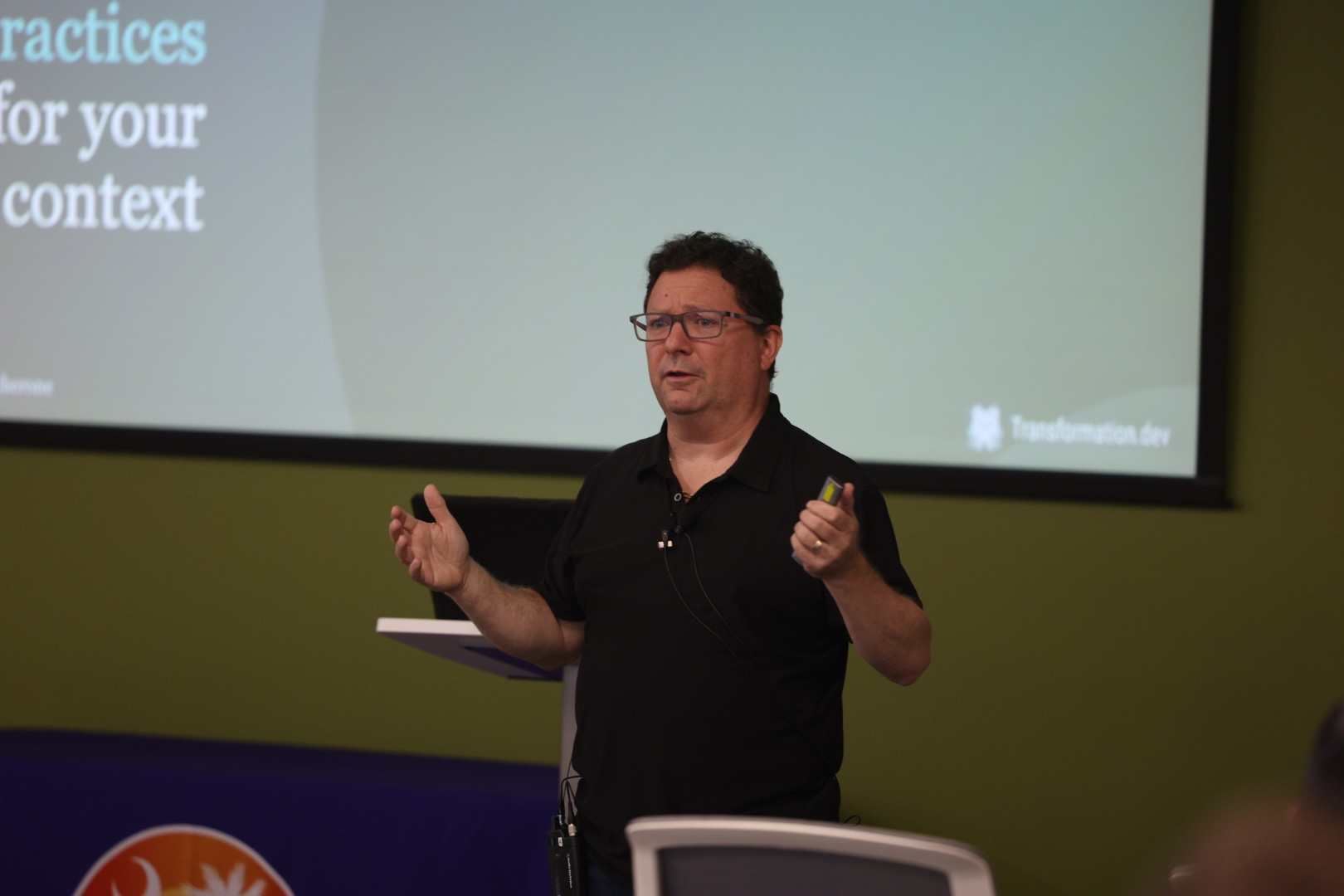 Larry Maccherone speaking at the 2025 Carolina Code Conference