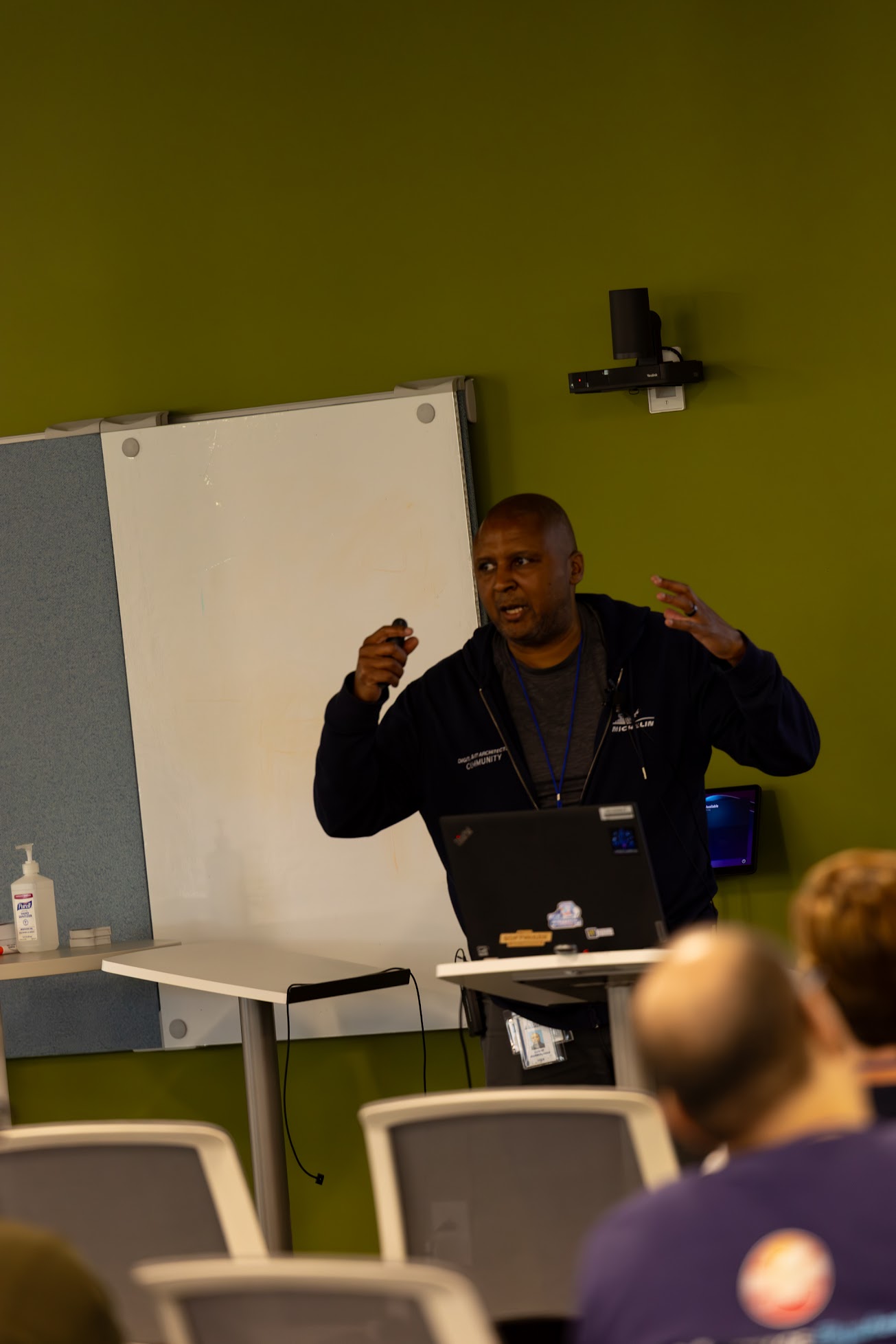Louis Burroughs speaking at the 2025 Carolina Code Conference
