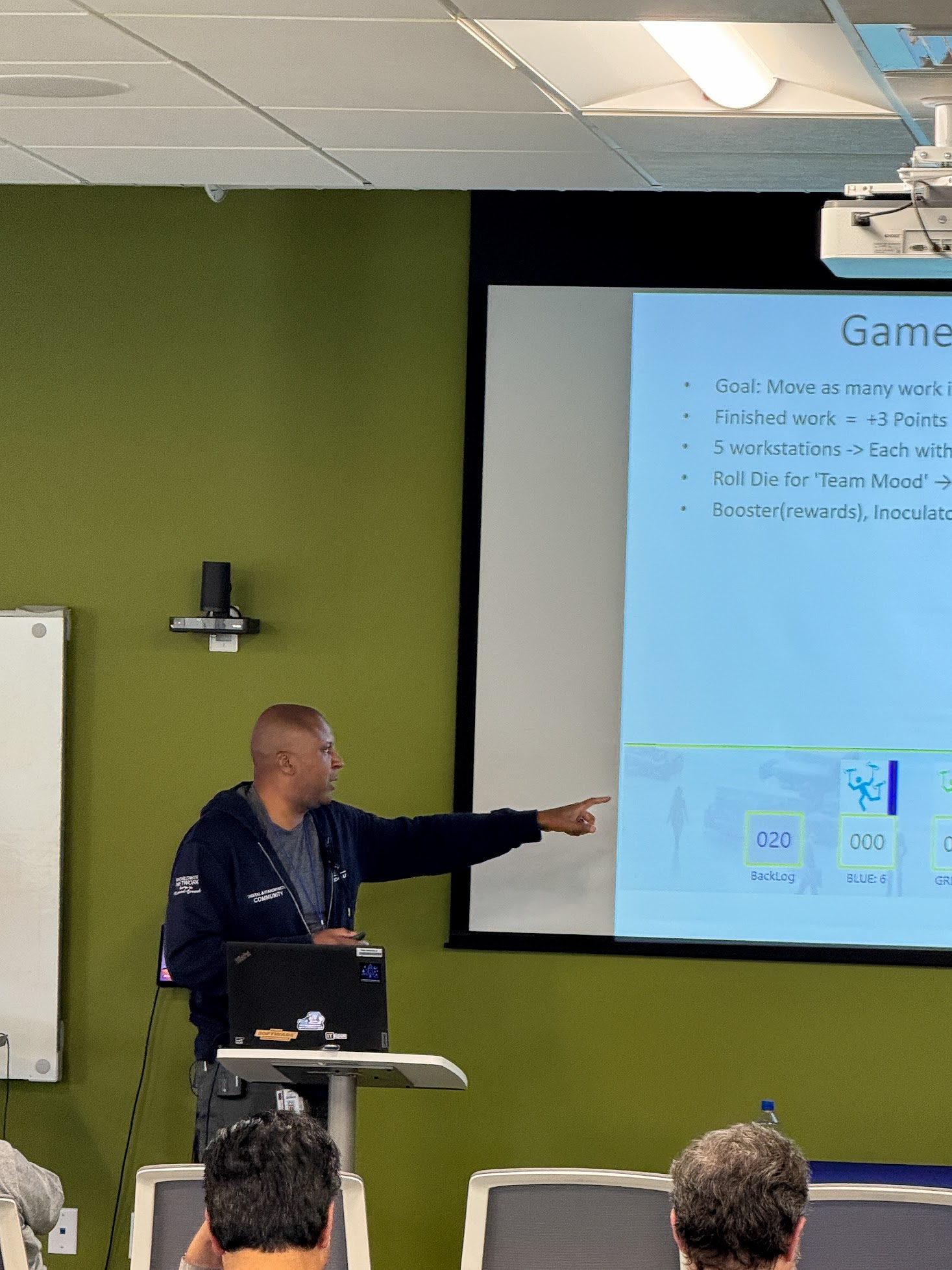 Louis Burroughs speaking at the 2025 Carolina Code Conference